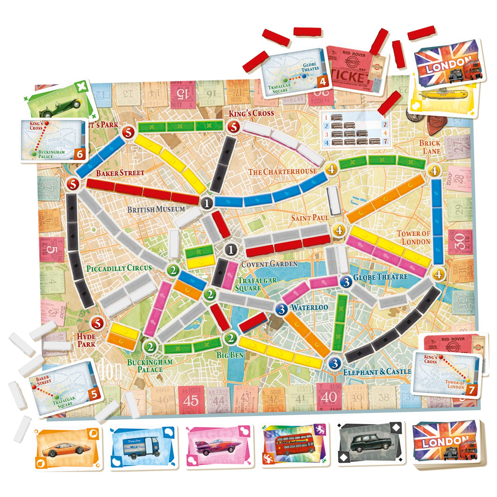 Foto 5 | Juego De Mesa Days Of Wonder Ticket To Ride London Kids 8+  - Venta Internacional.
