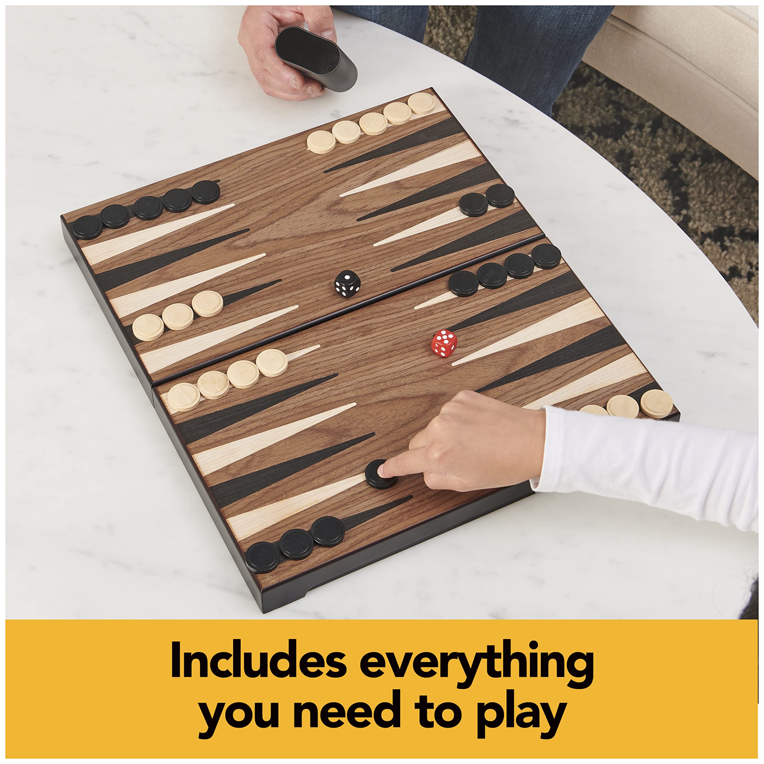 Foto 4 pulgar | Juego De Mesa Spin Master Games Legacy Deluxe Backgammon - Venta Internacional.