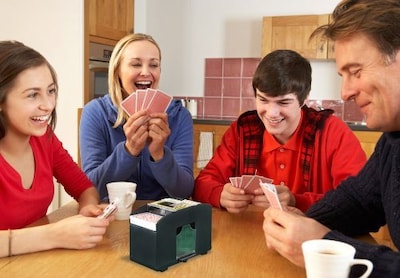 Foto 4 | Barajador De Cartas Brybelly De 1 A 4 Mazos Automático Para Póquer, Blackjack - Venta Internacional.