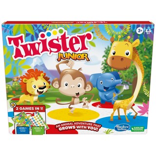 Foto 1 | Tapete De 2 Caras Game Hasbro Gaming Twister Junior Animal Adventure - Venta Internacional.