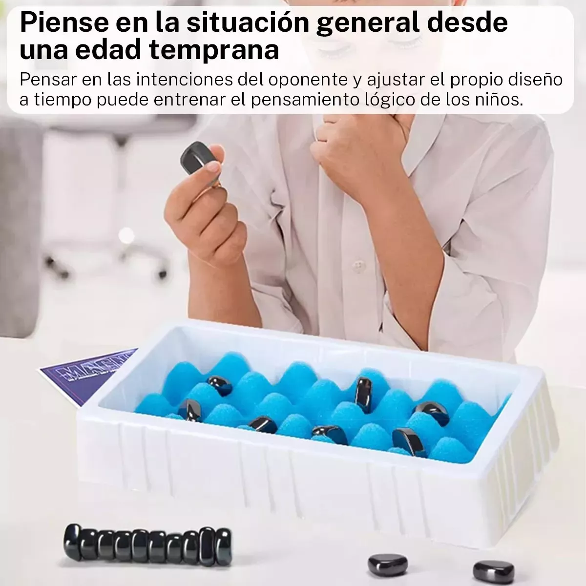 Foto 5 pulgar | Juego De Mesa Estrategia Magnético Con Imán Eo Safe Imports Esi-15499 Azul