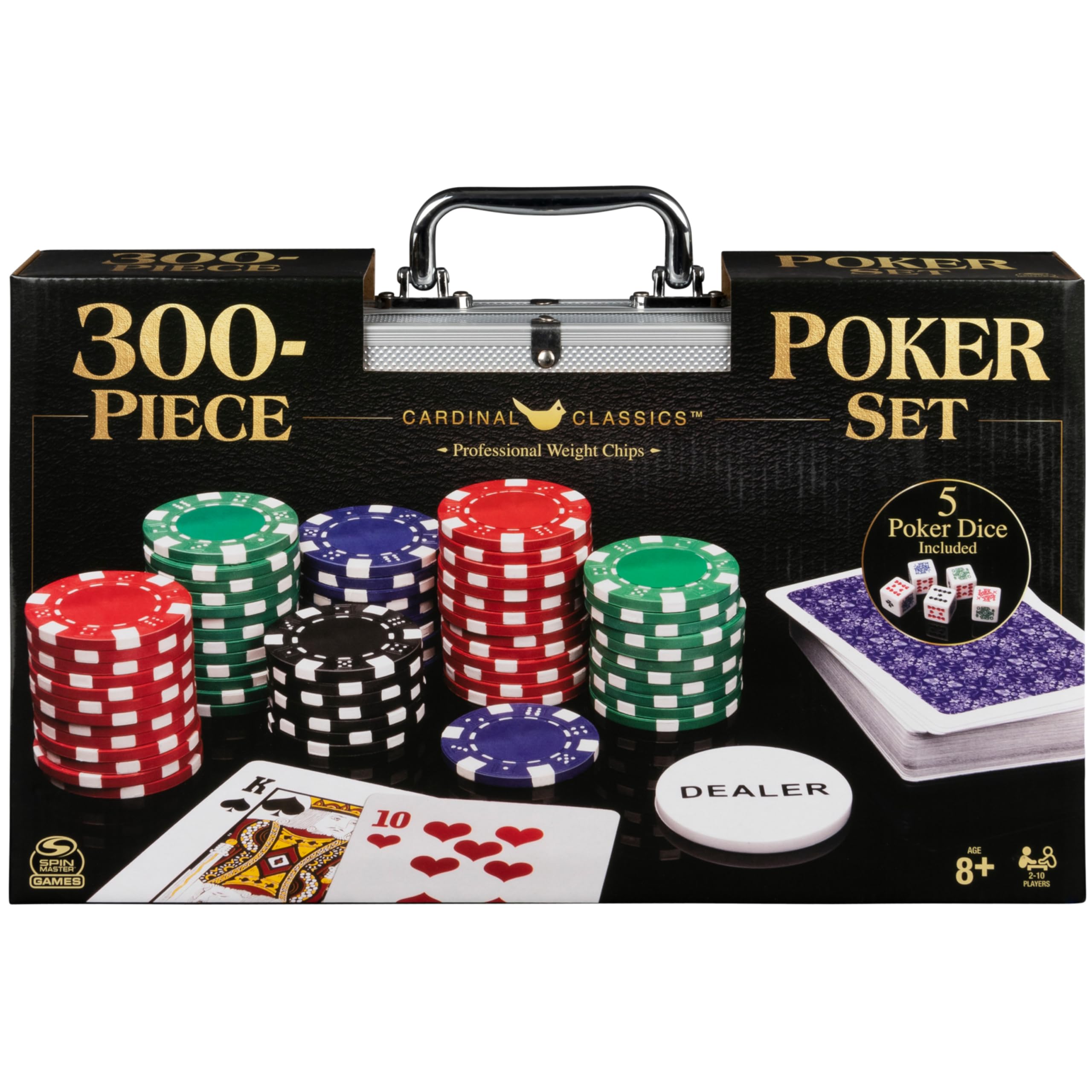 Set De Póker Spin Master Cardinal Classics 300 Fichas +8 Años - Venta Internacional.