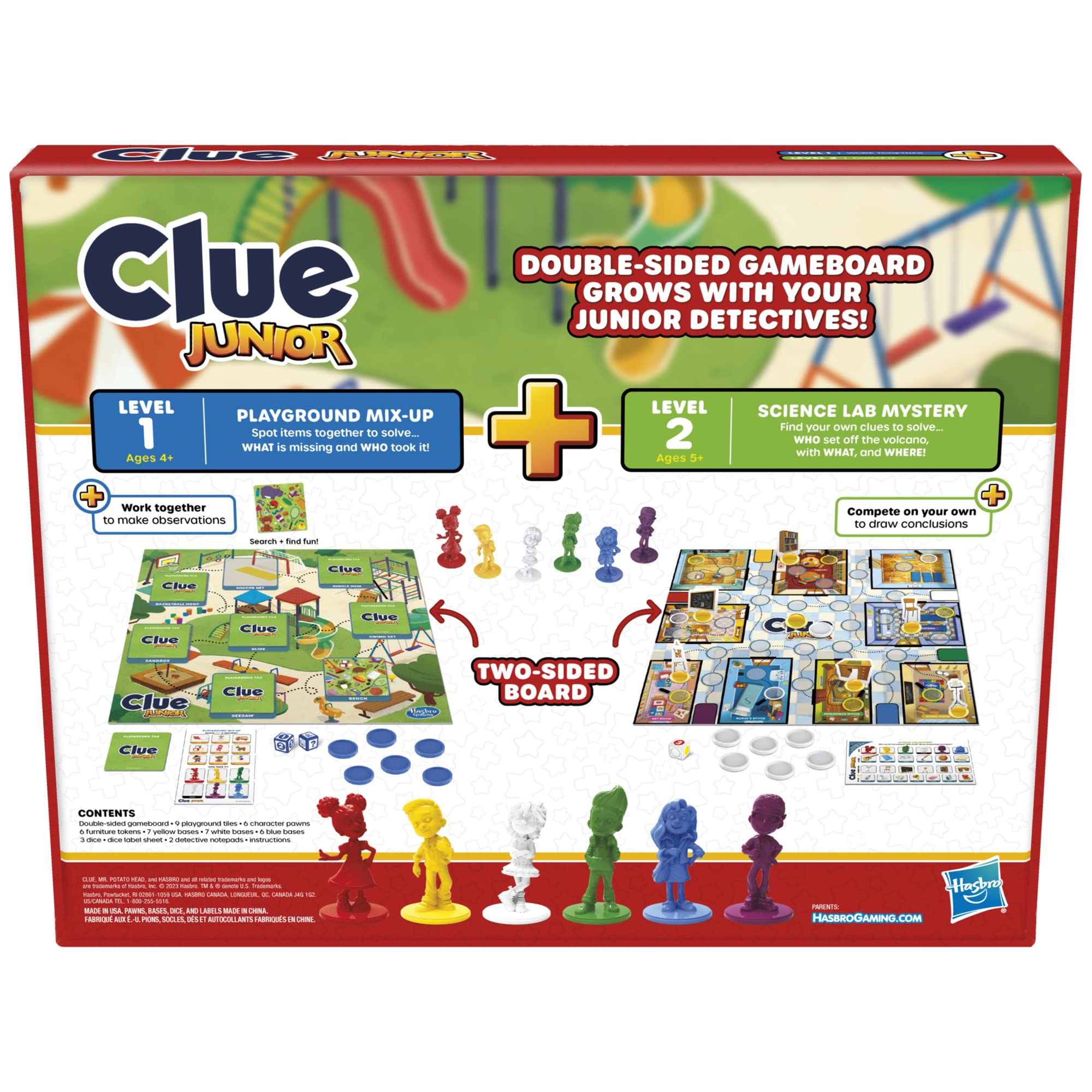 Foto 3 pulgar | Juego De Mesa Hasbro Gaming Clue Junior De 2 Caras 4+ - Venta Internacional.