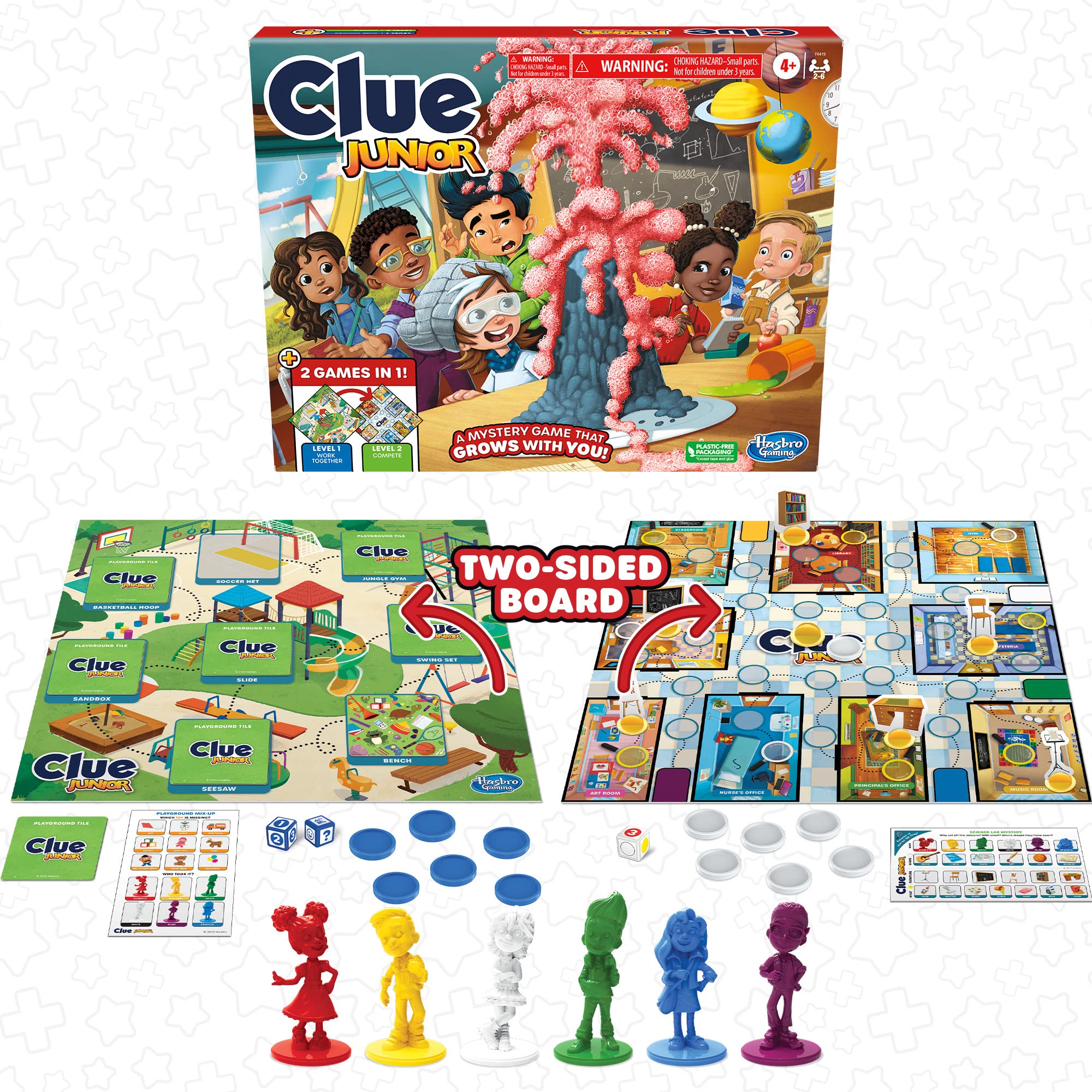 Foto 4 pulgar | Juego De Mesa Hasbro Gaming Clue Junior De 2 Caras 4+ - Venta Internacional.