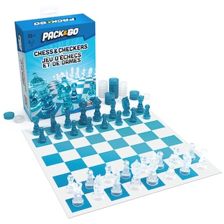 Foto 1 | Juego De Mesa Spin Master Pack & Go Chess & Checkers Para Mayores De 8 Años - Venta Internacional.
