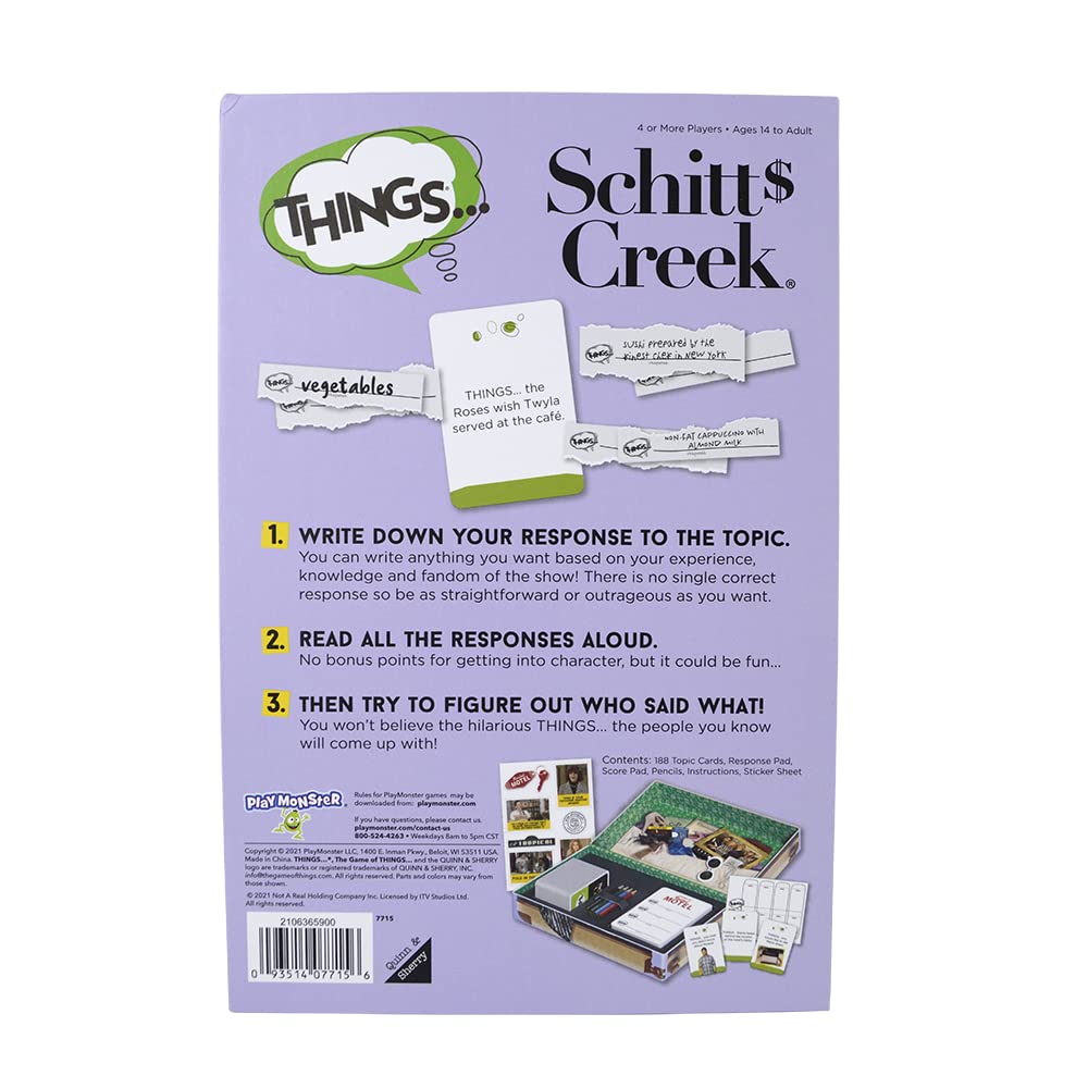 Foto 4 | Juego De Mesa Playmonster Things... Schitt's Creek Funny 14+ - Venta Internacional.