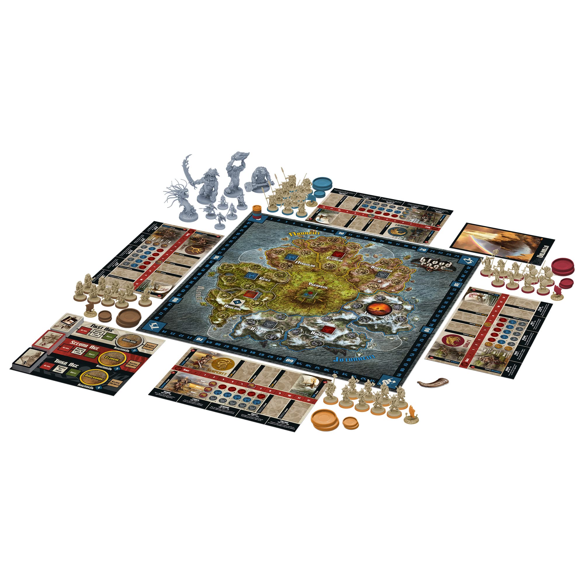 Foto 3 pulgar | Juego De Mesa Blood Rage Core Box Strategy Viking Fantasy 14+ - Venta Internacional.