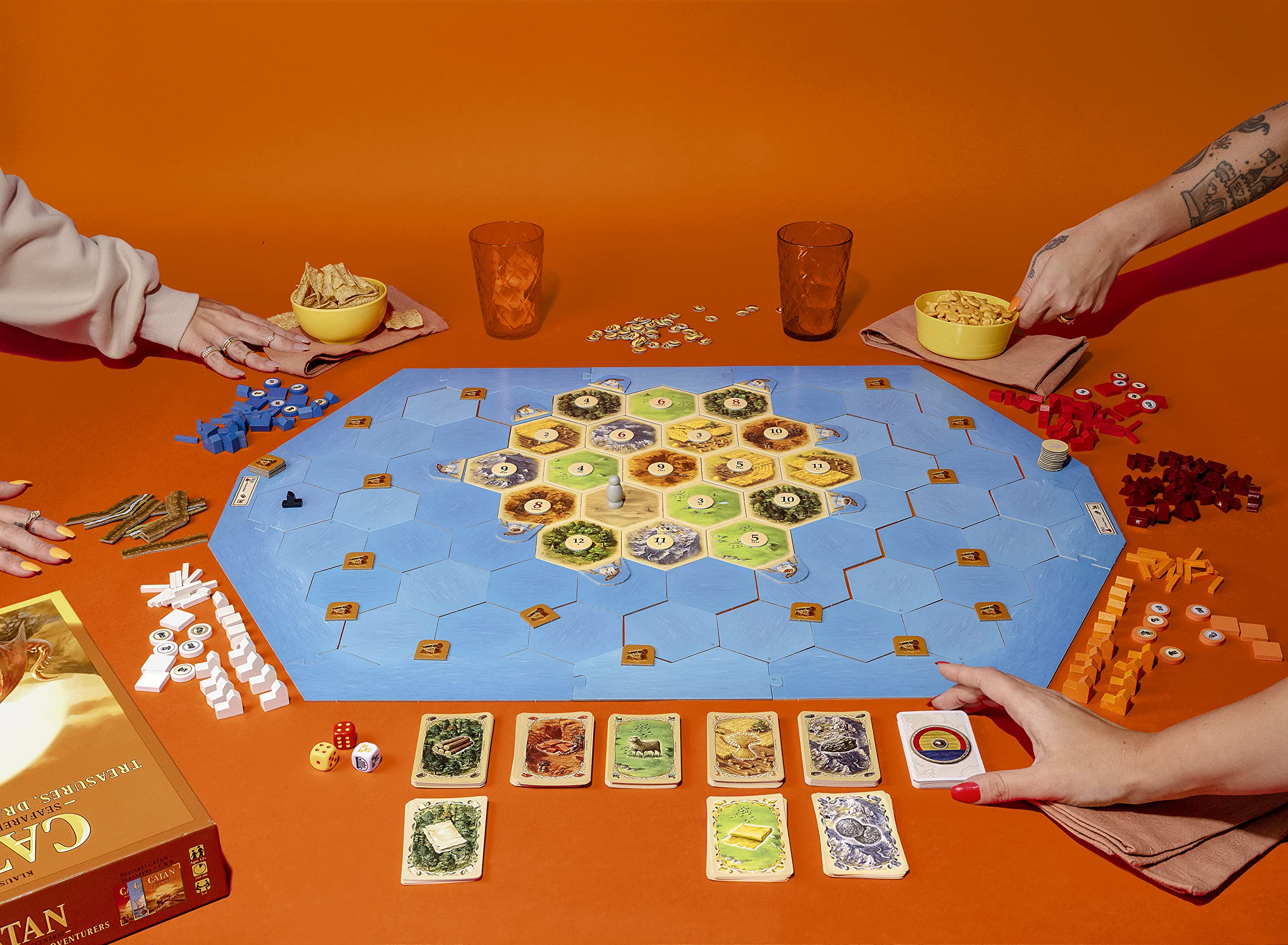 Foto 3 pulgar | Juego De Mesa Catan Treasures, Dragons And Adventurers Expansion - Venta Internacional.