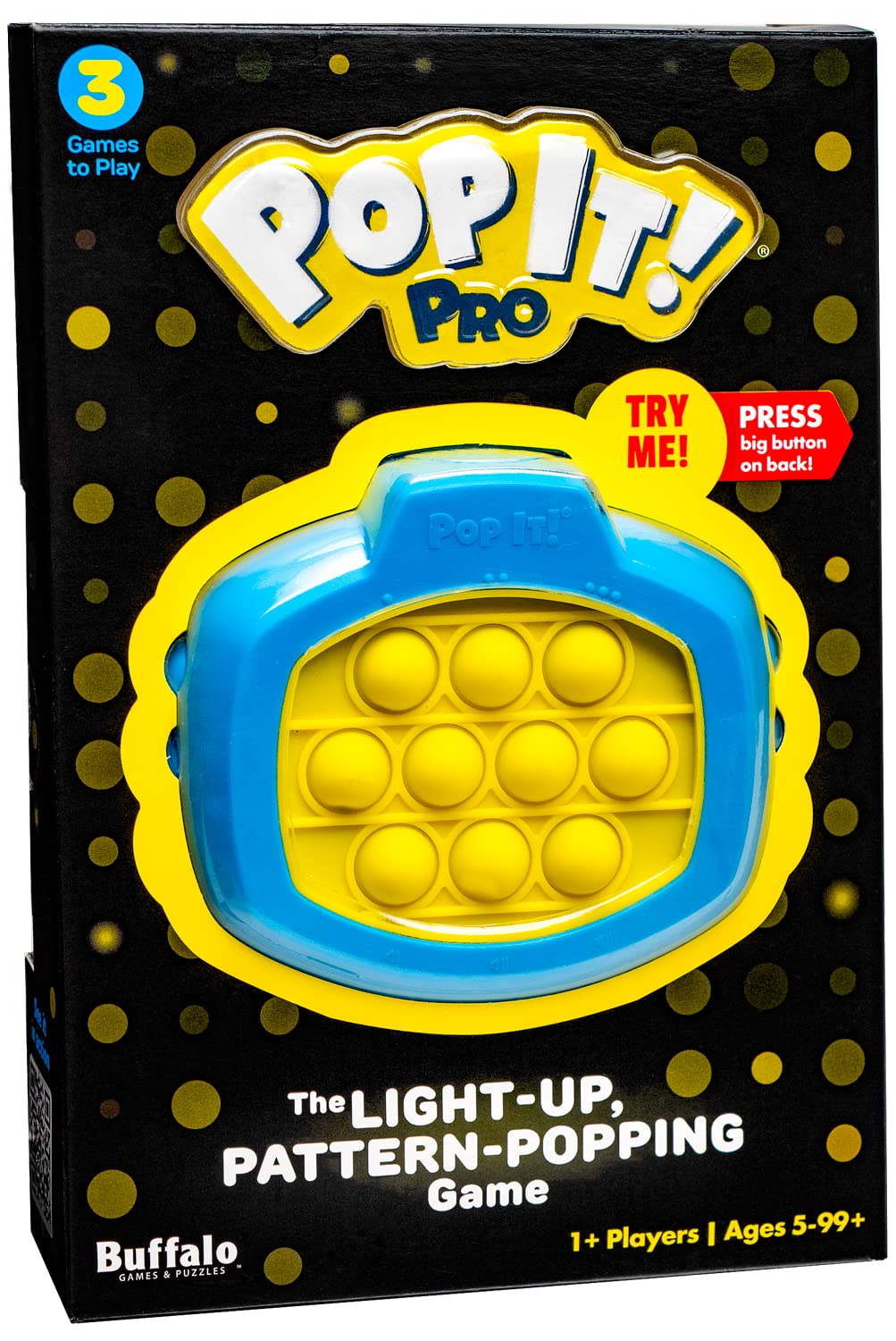 Foto 2 pulgar | Juego Buffalo Games Pop It! Pro Original Light Up Azul/amarillo - Venta Internacional.
