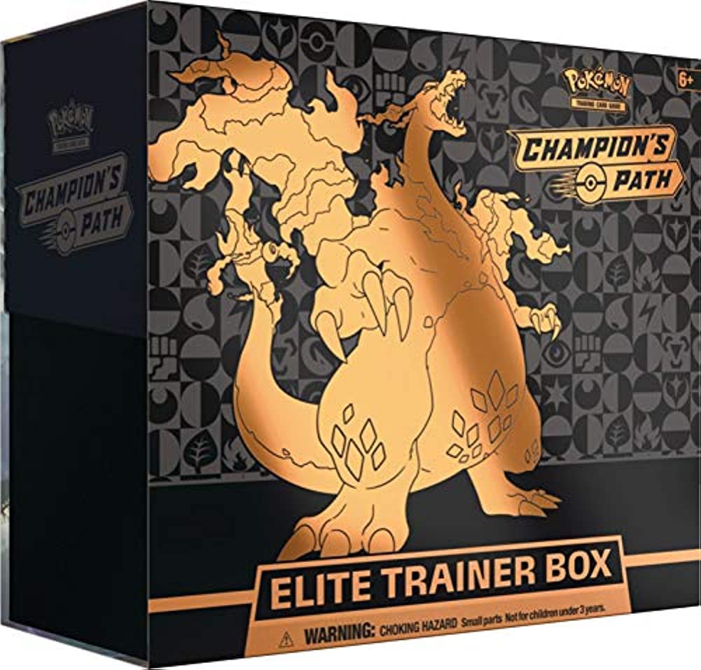 Caja De Entrenamiento Pokémon Tcg Champion's Path Elite Con 10 Potenciadores - Venta Internacional.