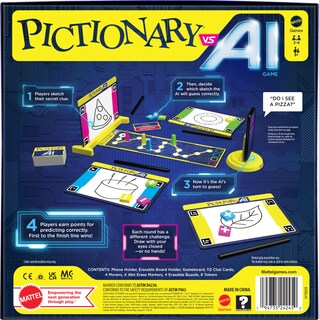 Foto 6 | Juego De Mesa Mattel Games Pictionary Vs. Familia De Ia Para 2-4 Jugadores - Venta Internacional.