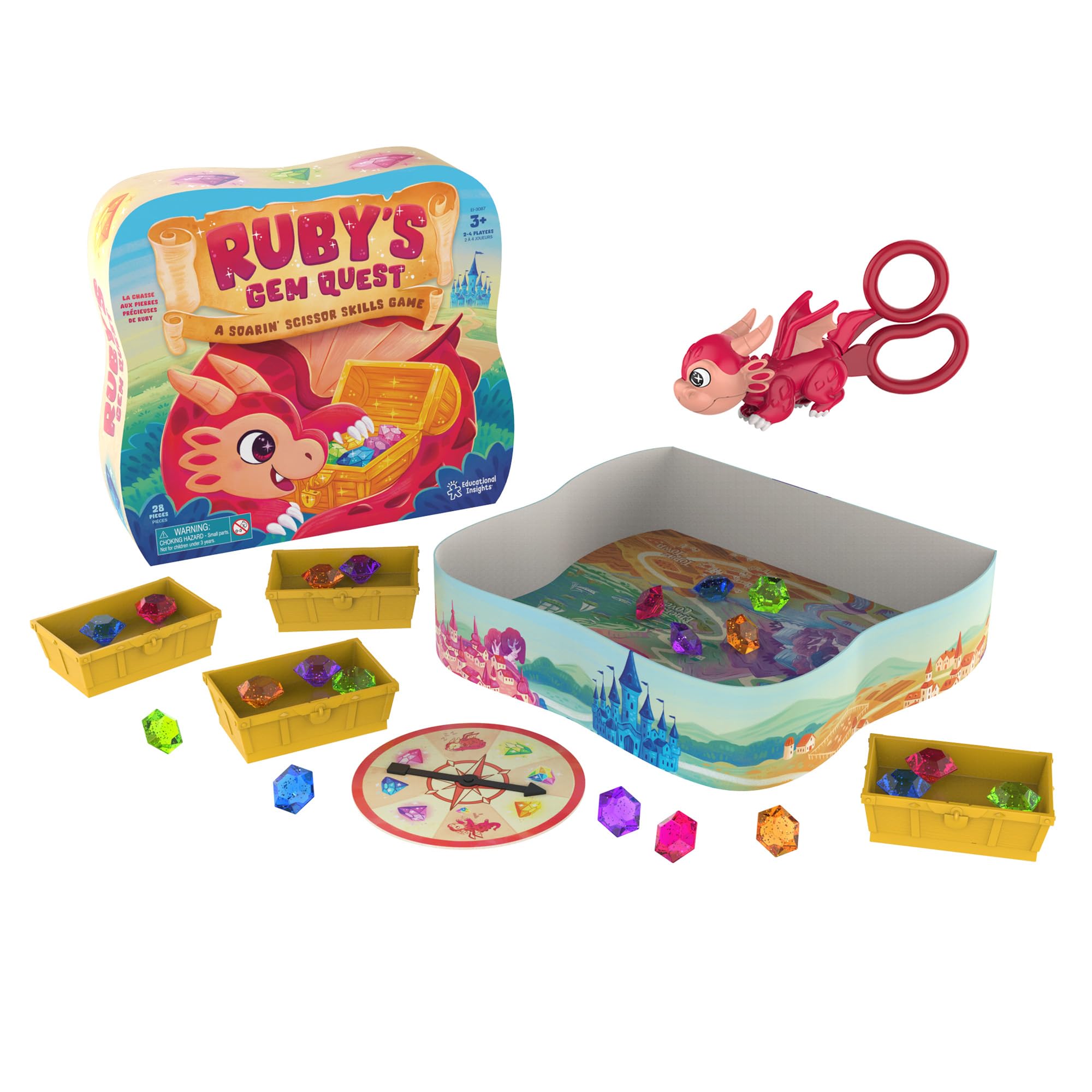 Foto 8 pulgar | Juego De Habilidades Con Tijeras Educational Insights Ruby's Gem Quest - Venta Internacional.