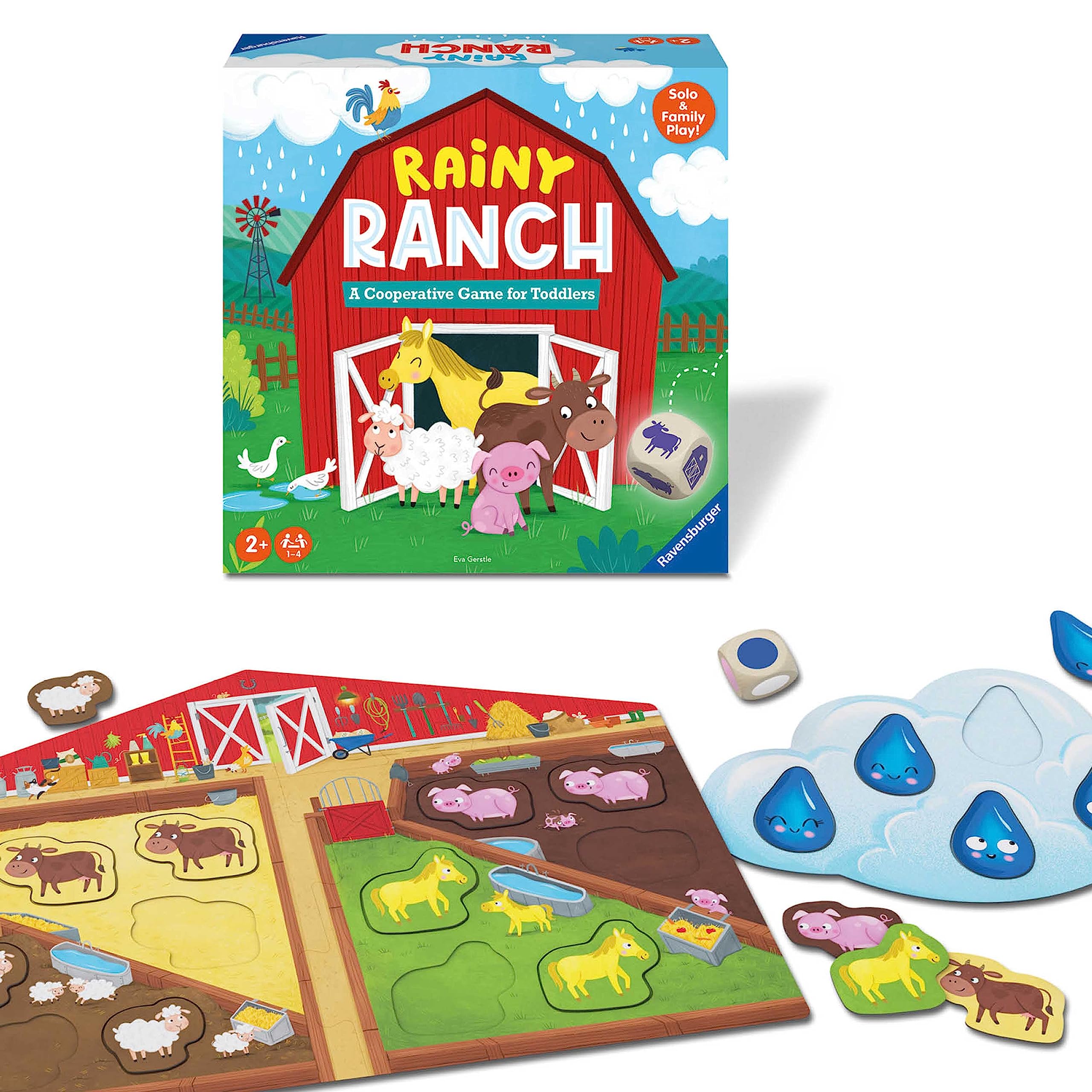 Foto 2 pulgar | Juego Cooperativo Ravensburger Rainy Ranch Toddlers - Venta Internacional.