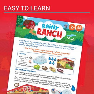 Foto 4 | Juego Cooperativo Ravensburger Rainy Ranch Toddlers - Venta Internacional.