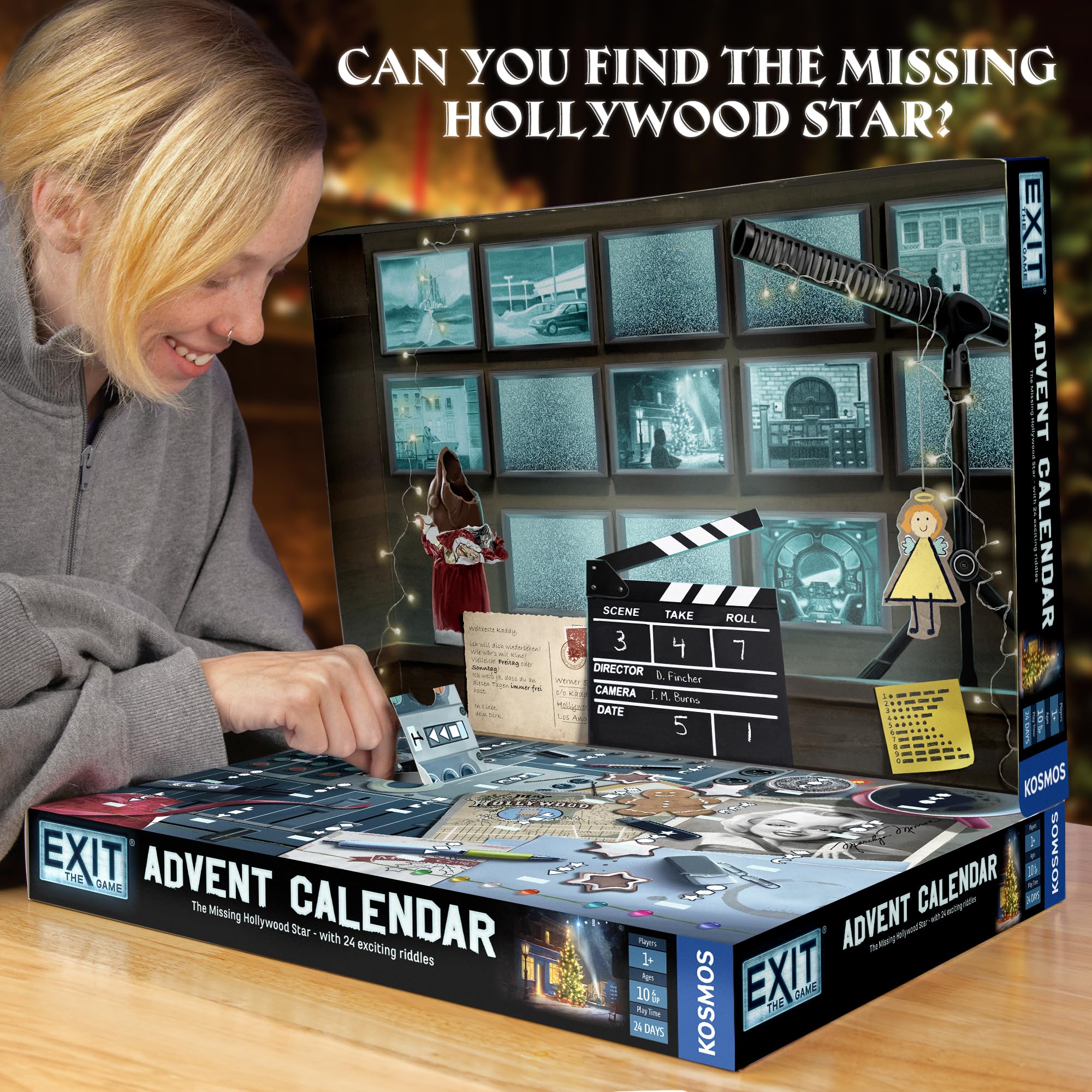Foto 5 | Calendario De Adviento Exit: El Juego La Estrella De Hollywood Desaparecida - Venta Internacional.