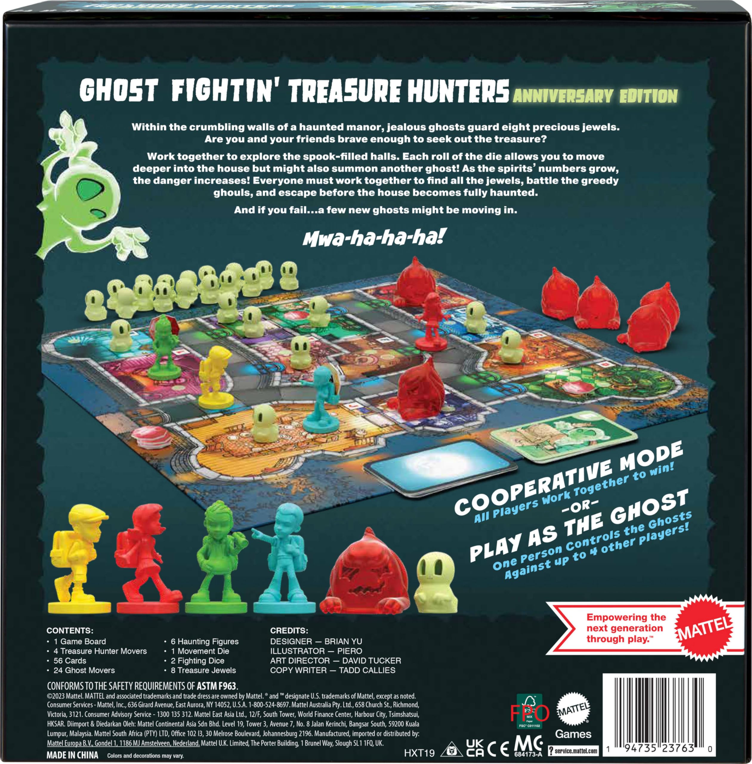 Foto 2 | Juego De Mesa Mattel Games Ghost Fightin' Treasure Hunters - Venta Internacional.