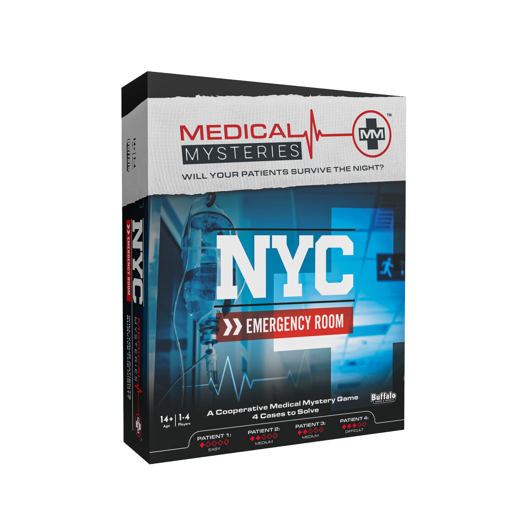 Juego de Mesa Buffalo Games Medical Mysteries NYC Emergency Room - Venta Internacional