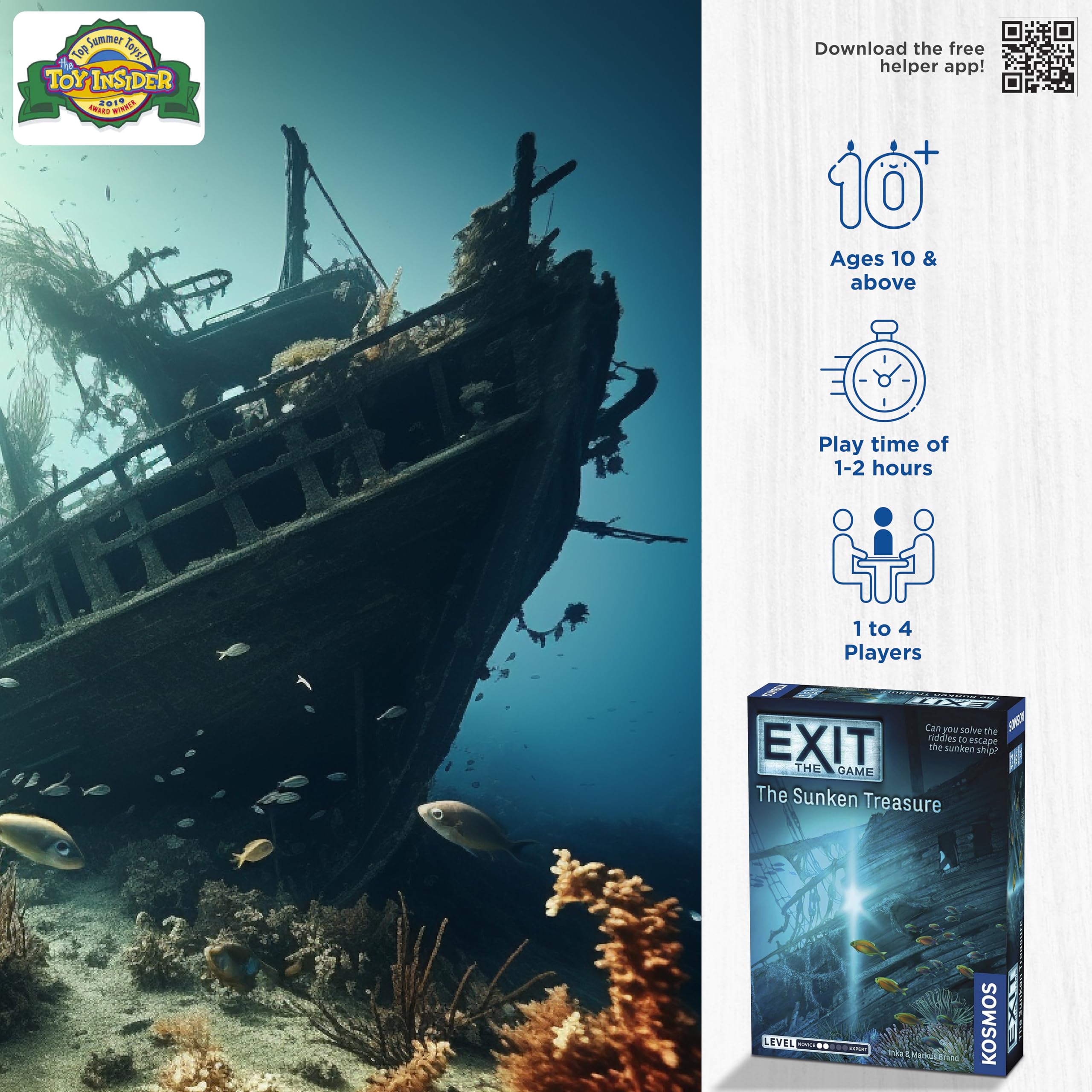 Foto 3 pulgar | Juego de Escape The Sunken Treasure Thames & Kosmos Para 1 a 4 Jugadores - Venta Internacional