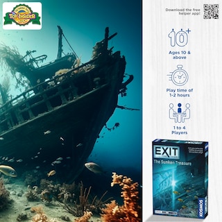 Foto 2 | Juego de Escape The Sunken Treasure Thames & Kosmos Para 1 a 4 Jugadores - Venta Internacional