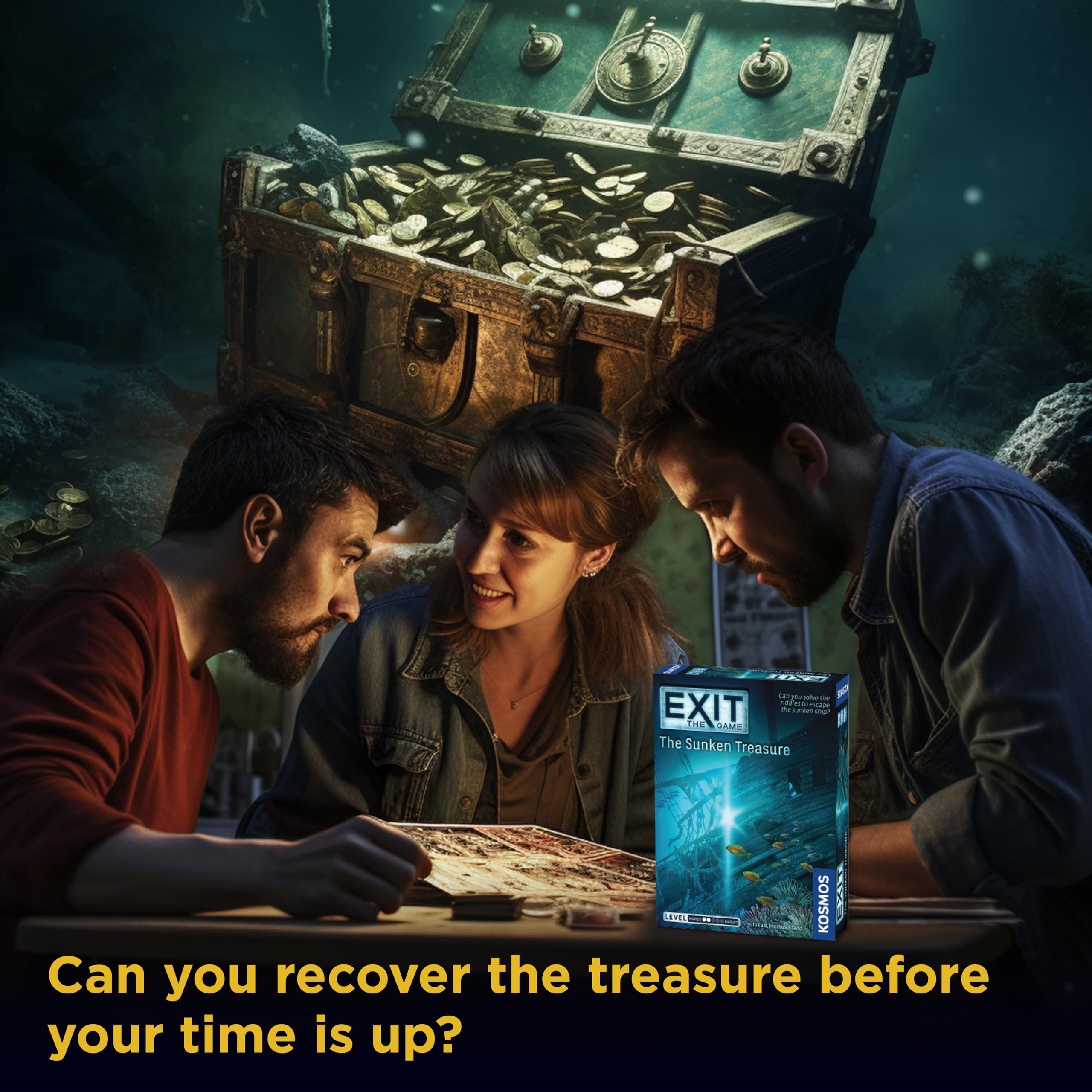 Foto 6 pulgar | Juego de Escape The Sunken Treasure Thames & Kosmos Para 1 a 4 Jugadores - Venta Internacional