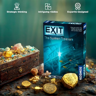Foto 6 | Juego de Escape The Sunken Treasure Thames & Kosmos Para 1 a 4 Jugadores - Venta Internacional