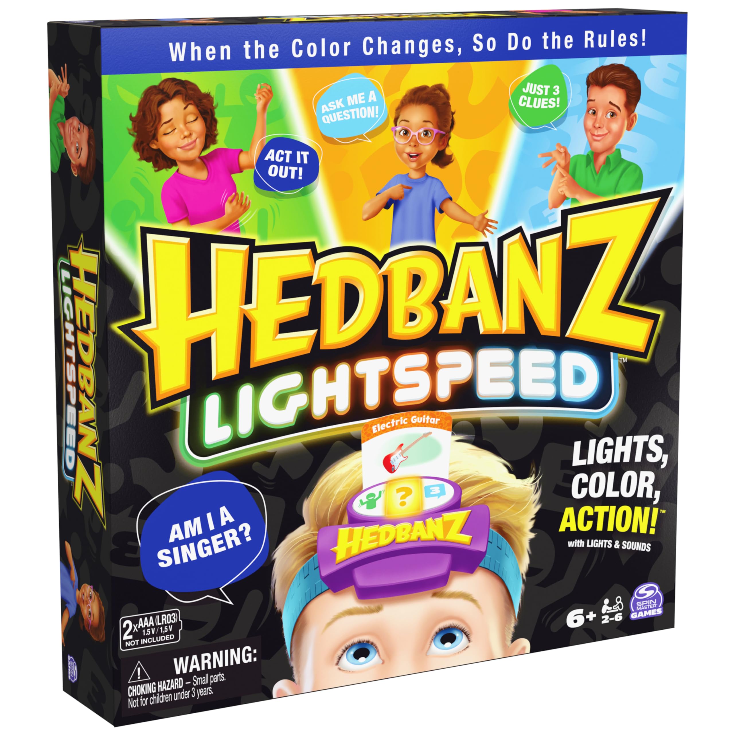 Foto 7 | Game Spin Master Hedbanz Lightspeed Con Luces Y Sonidos - Venta Internacional.