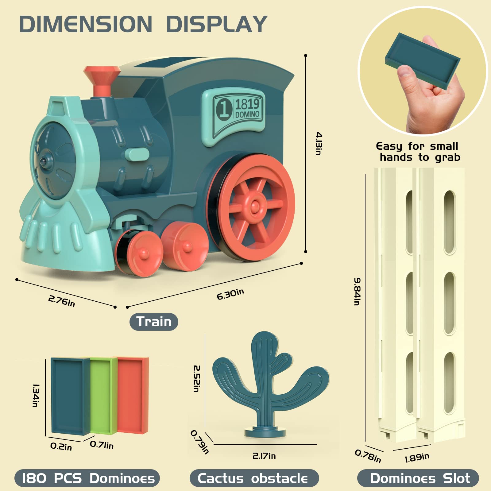 Foto 7 pulgar | Juguete Prephy De Domino Train, 180 Unidades, Apilable Automáticamente Durante Más De 3 Años - Venta Internacional.