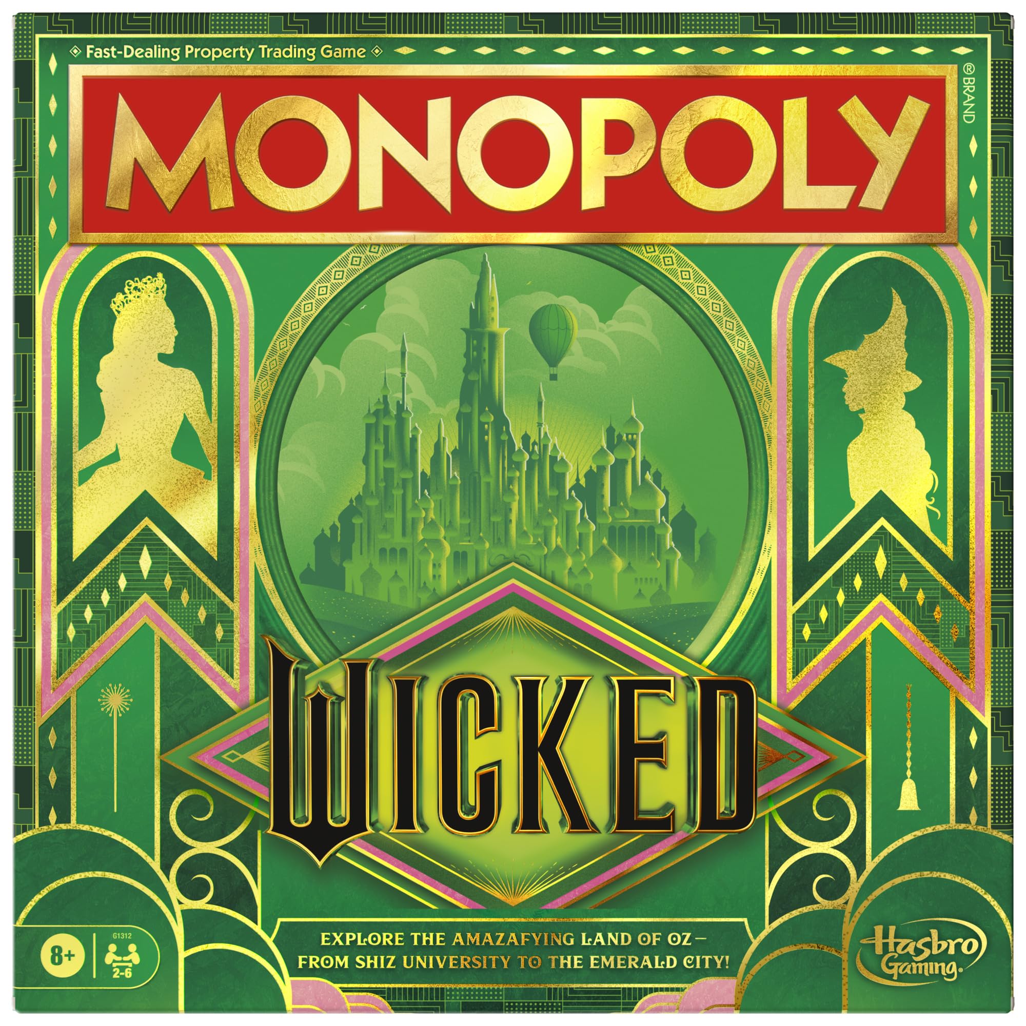 Juego De Mesa Monopoly Wicked Edition | Inspirado En La Película - Venta Internacional.