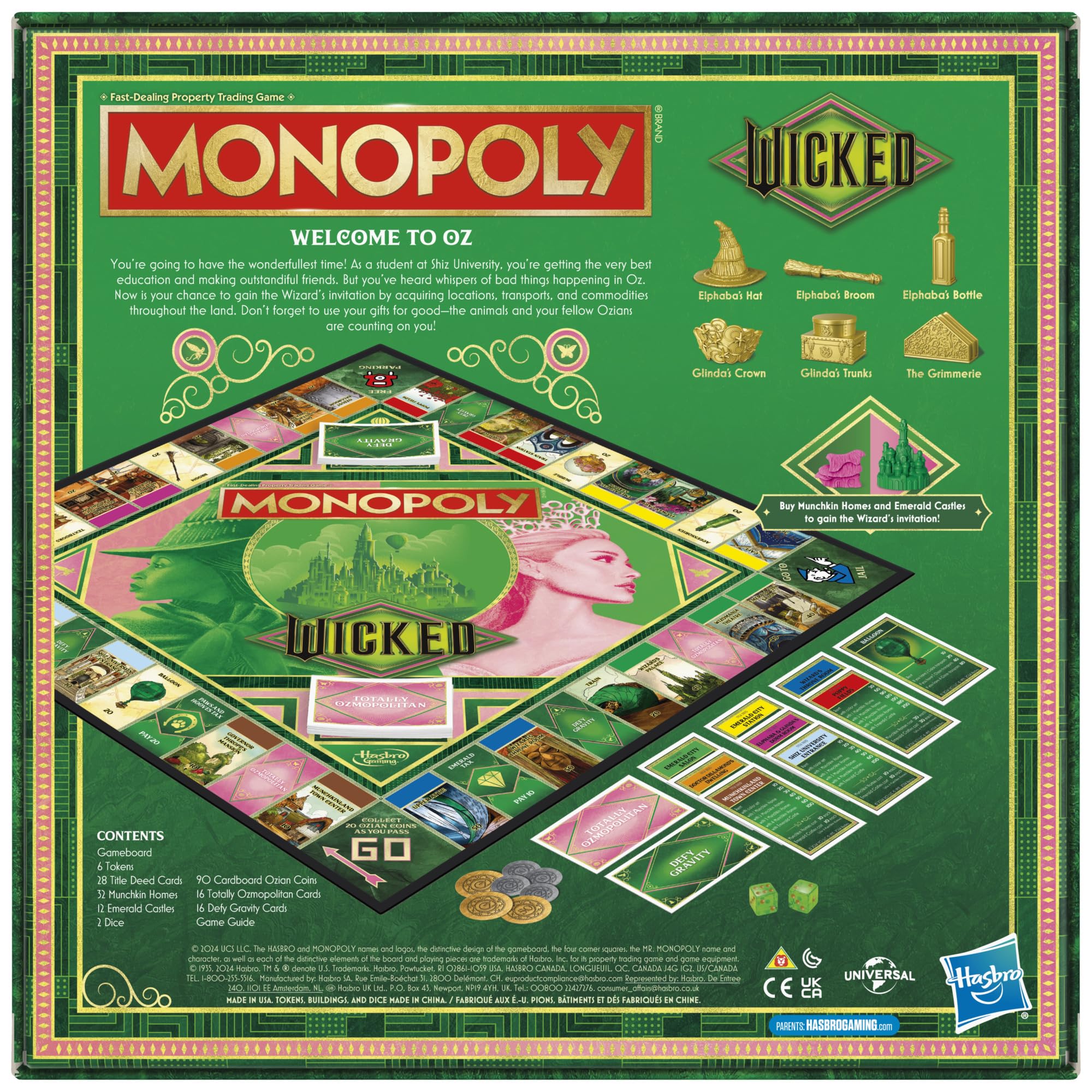 Foto 3 pulgar | Juego De Mesa Monopoly Wicked Edition | Inspirado En La Película - Venta Internacional.