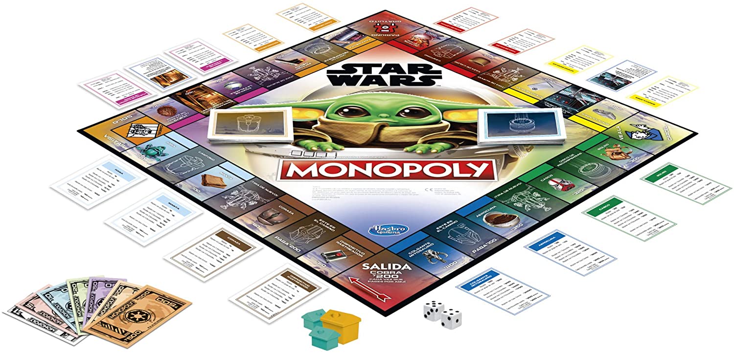 Foto 3 pulgar | Monopoly Star Wars Yoda Mandalorian