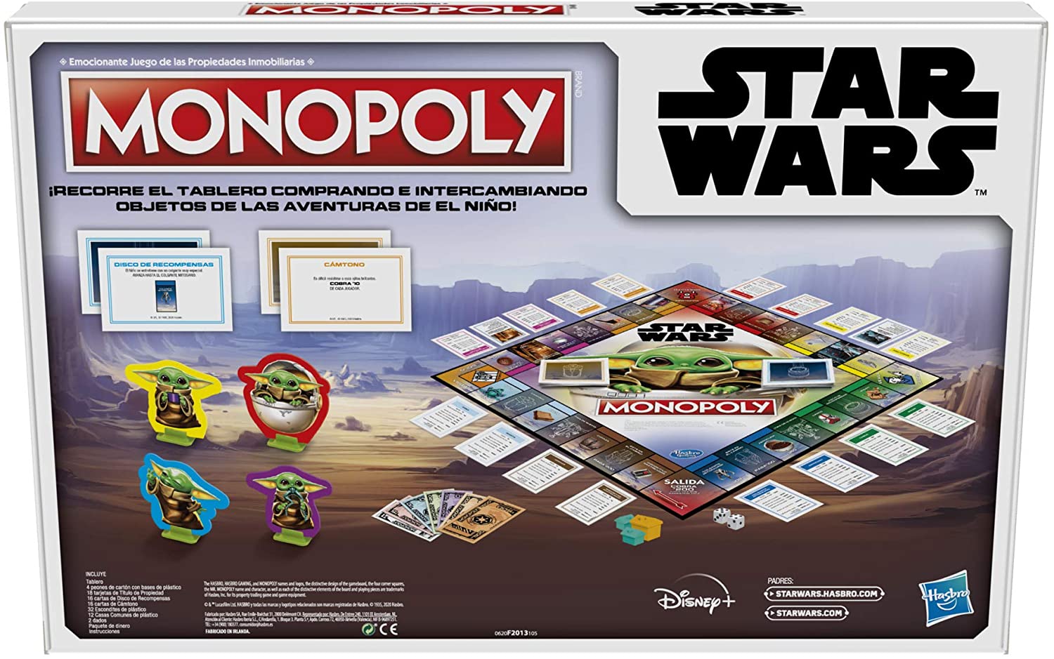 Foto 5 pulgar | Monopoly Star Wars Yoda Mandalorian