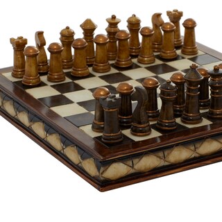 Foto 6 | Juego De Ajedrez Deco 79 Polystone De 25 X 25 X 7 Cm, Color Marrón, Edición Limitada. - Venta Internacional.