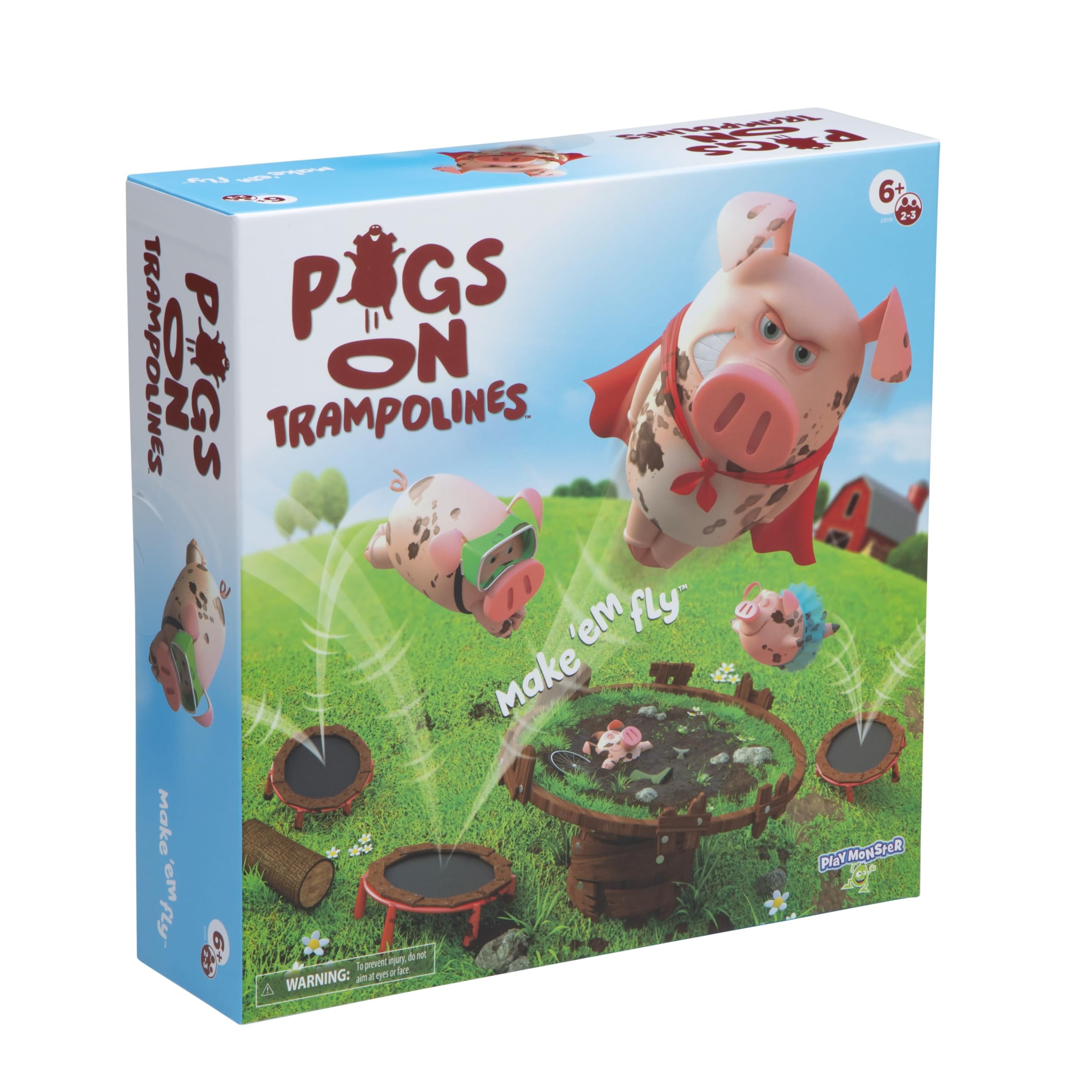 Foto 2 pulgar | Juego De Mesa Playmonster Pigs On Trampolines Family 6+ Years - Venta Internacional.