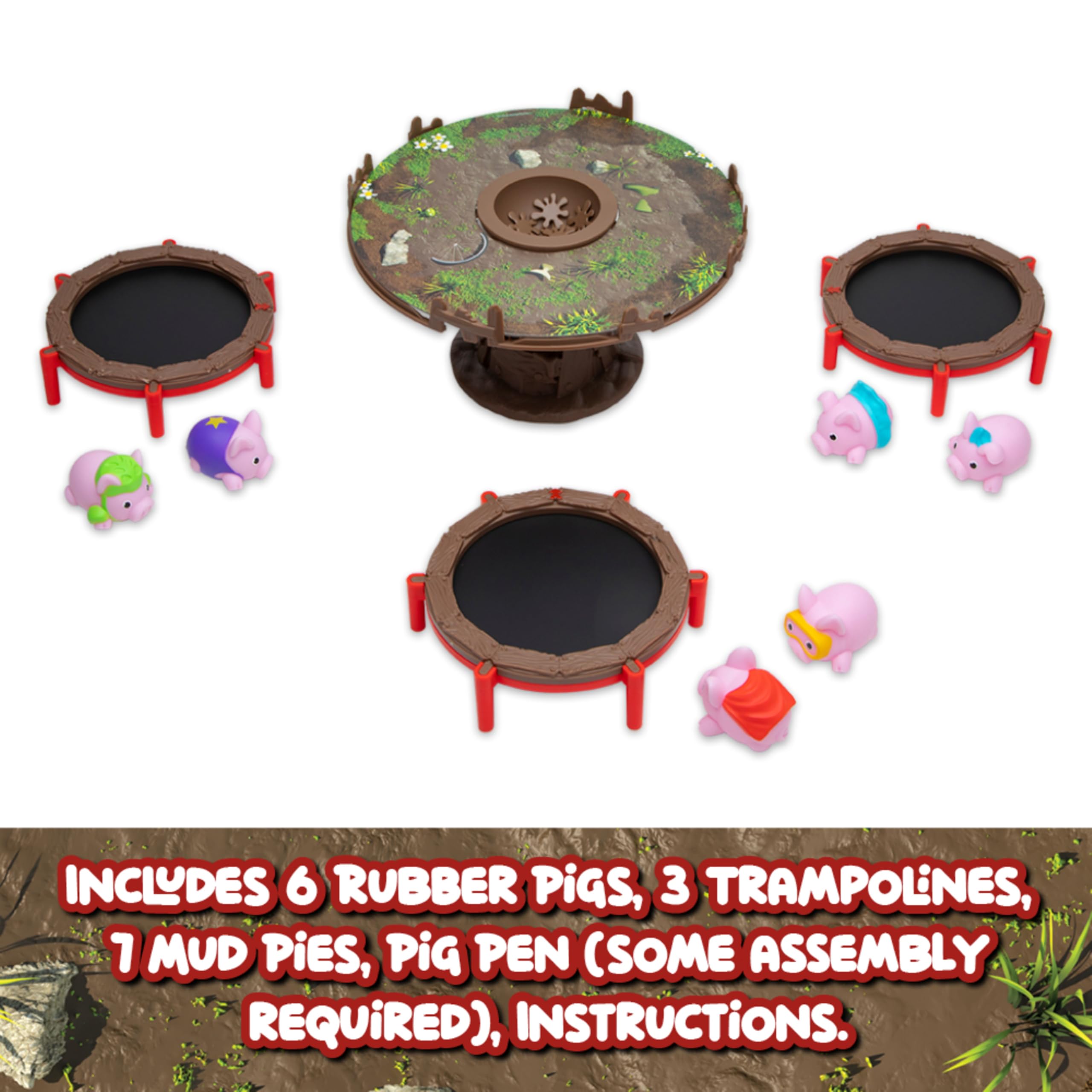 Foto 3 pulgar | Juego De Mesa Playmonster Pigs On Trampolines Family 6+ Years - Venta Internacional.