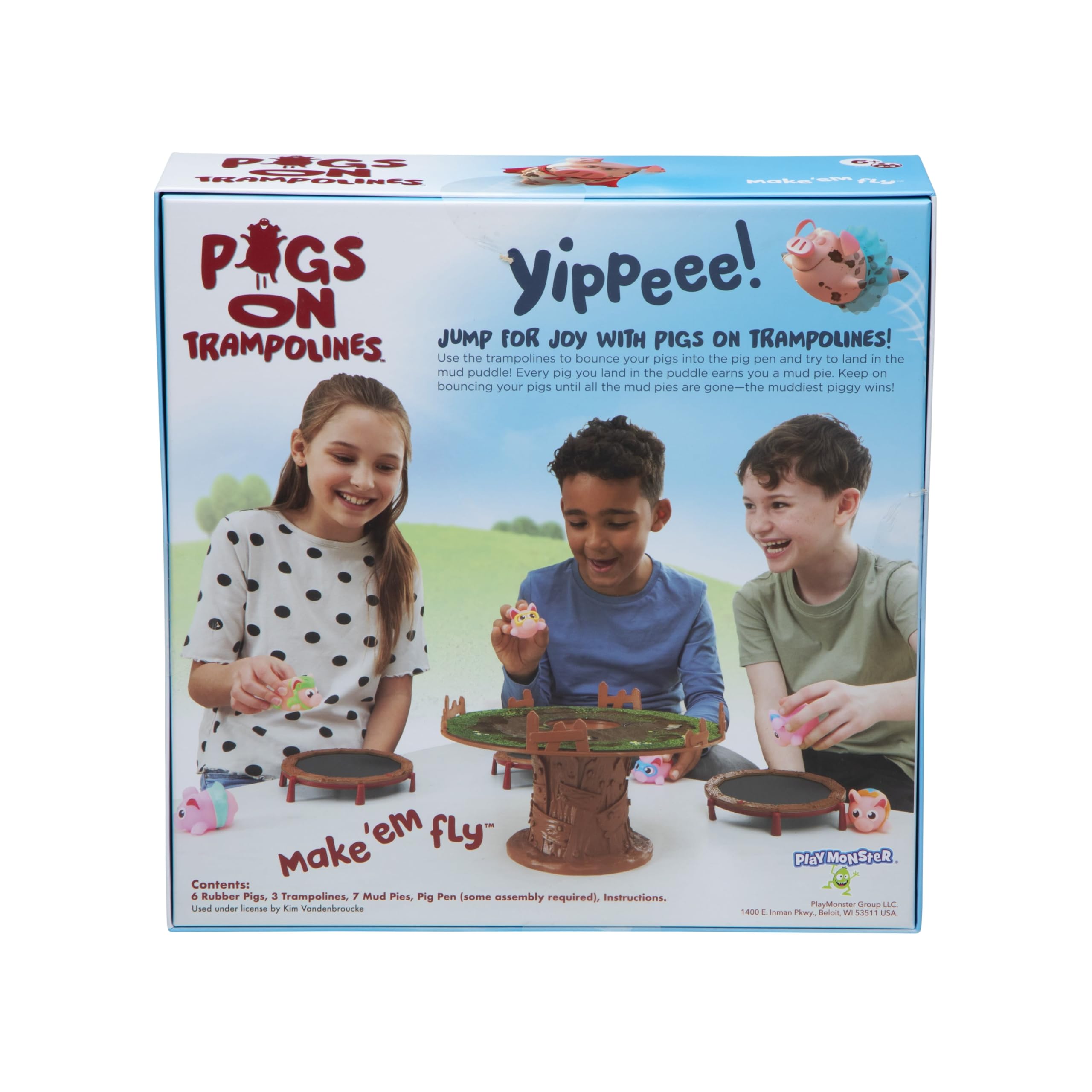 Foto 8 pulgar | Juego De Mesa Playmonster Pigs On Trampolines Family 6+ Years - Venta Internacional.