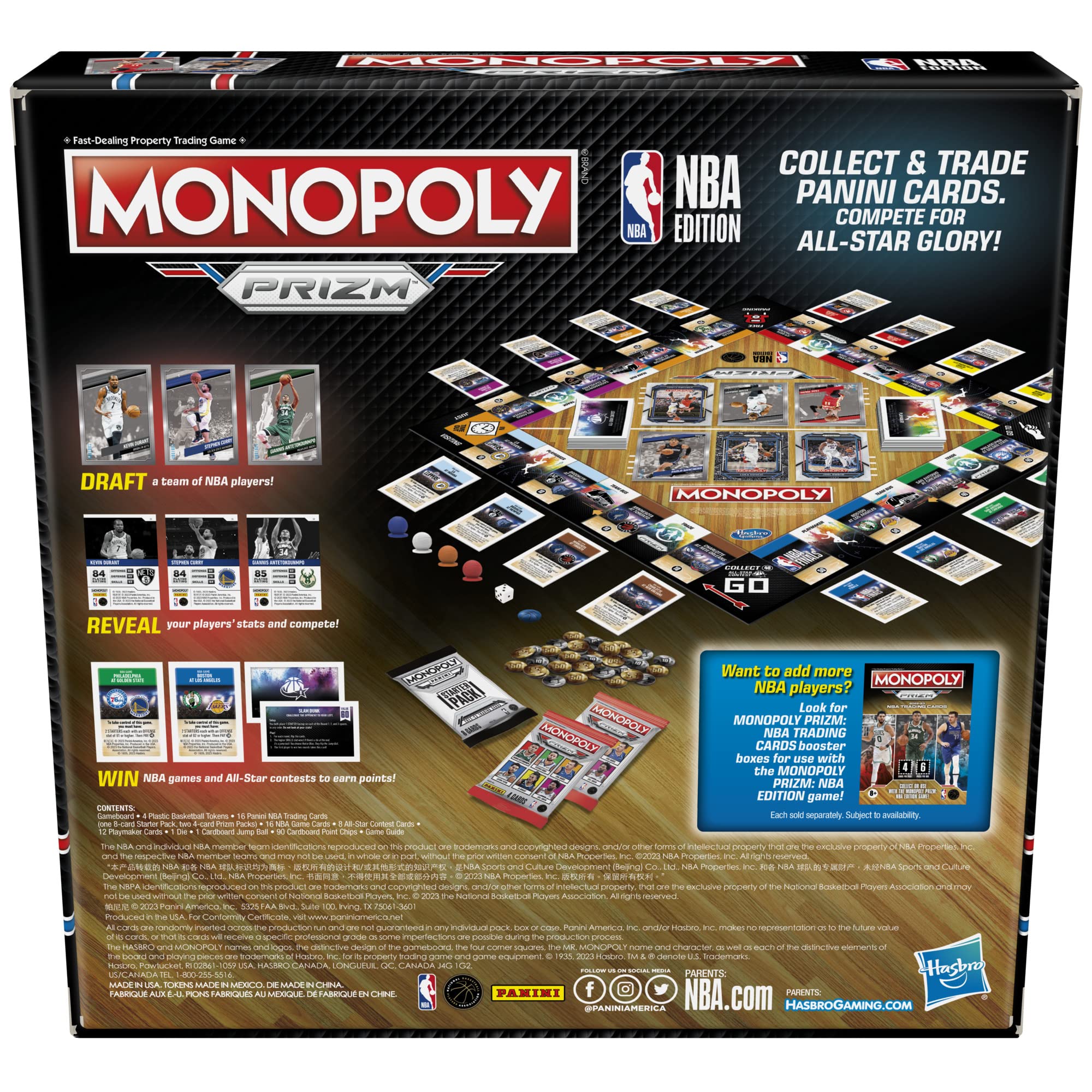 Foto 3 pulgar | Juego De Mesa Monopoly Nba Hasbro Gaming - Venta Internacional.