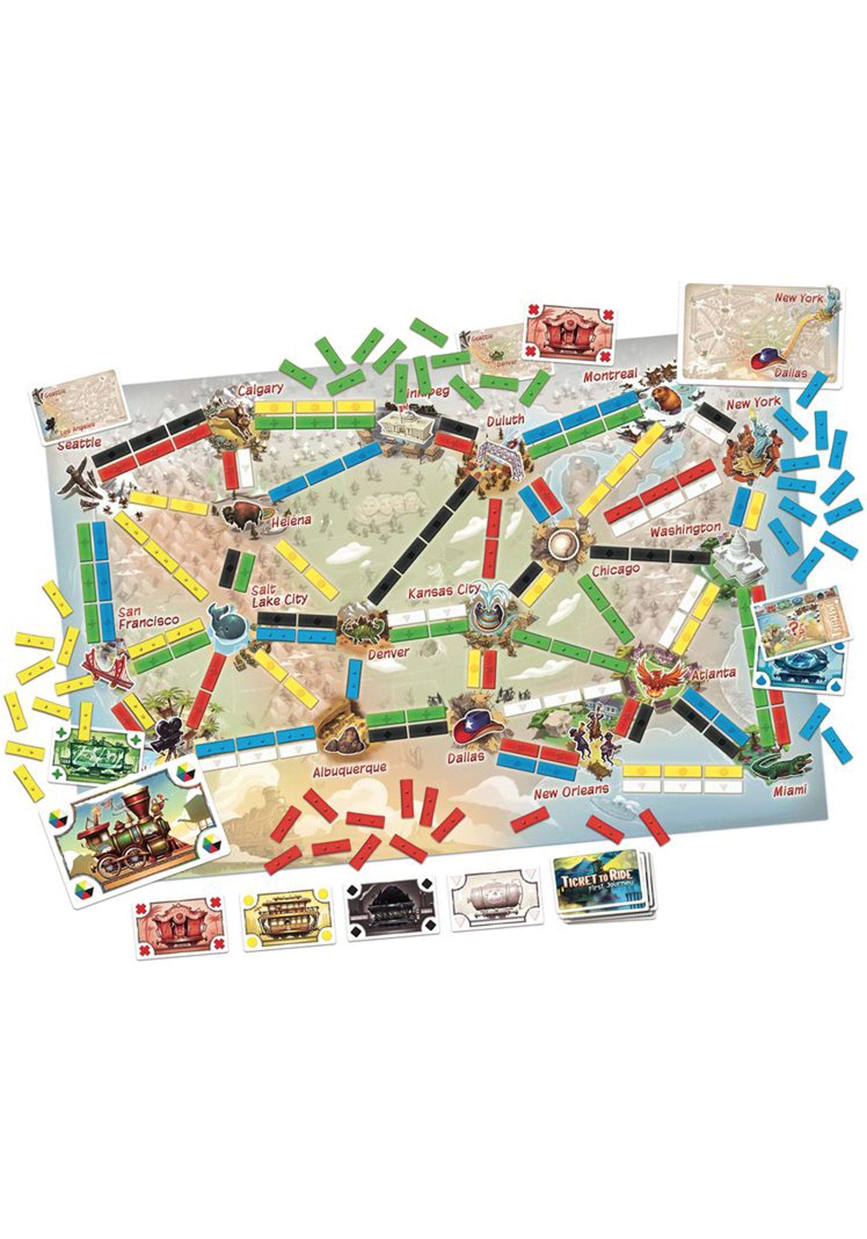 Foto 4 pulgar | Juego De Mesa Days Of Wonder Ticket To Ride First Journey - Venta Internacional.