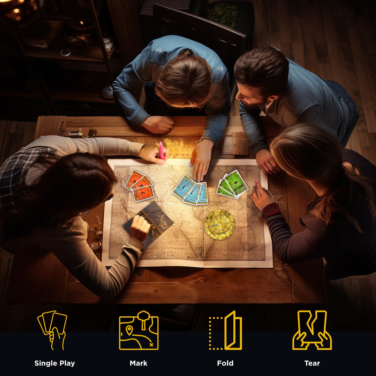 Foto 4 | Juego De Salida Thames & Kosmos Exit: La Isla Olvidada 12+ - Venta Internacional.