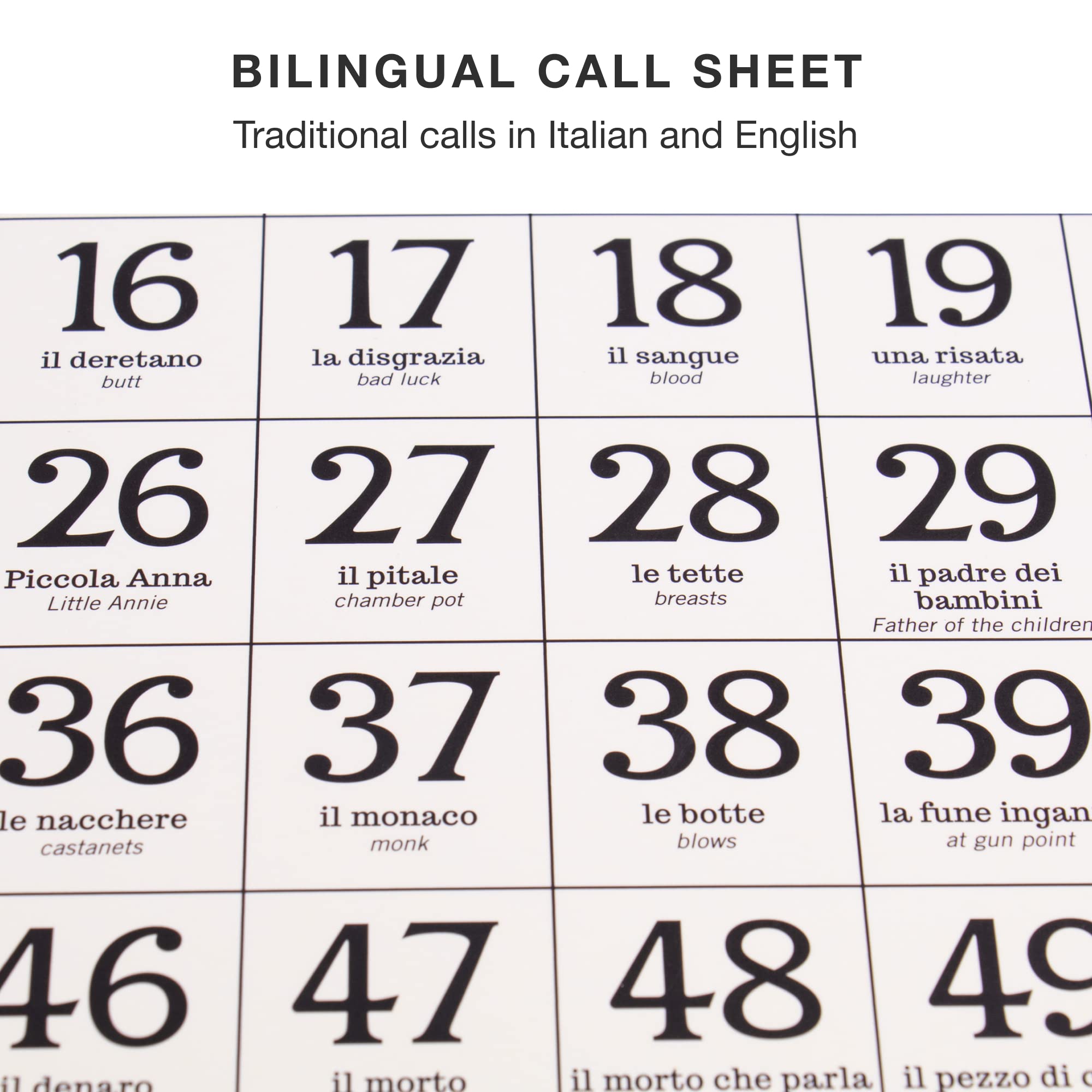 Foto 4 pulgar | Juego de Mesa Brybelly Tombola Bingo Italiano para 24 Jugadores - Venta Internacional