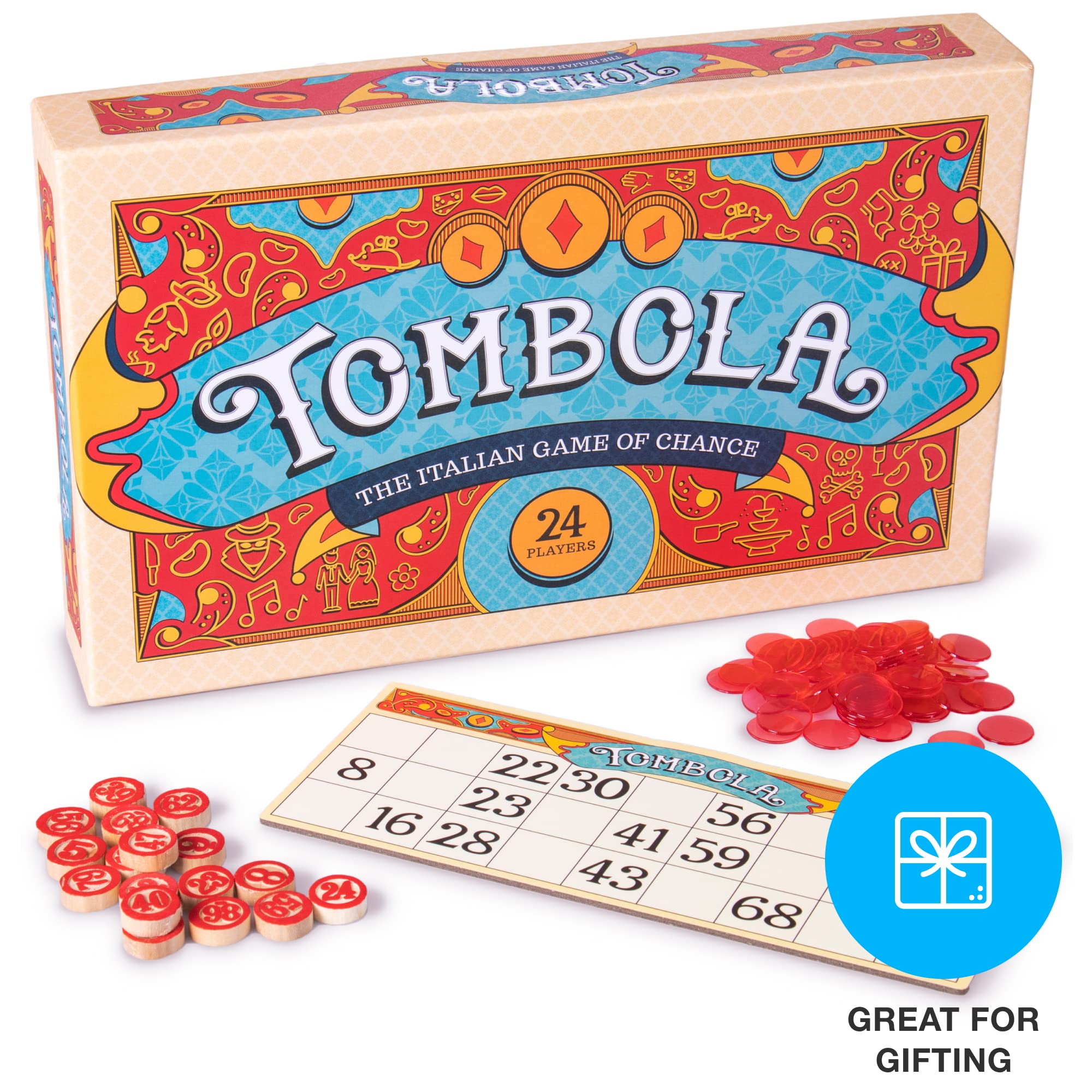 Foto 8 pulgar | Juego de Mesa Brybelly Tombola Bingo Italiano para 24 Jugadores - Venta Internacional