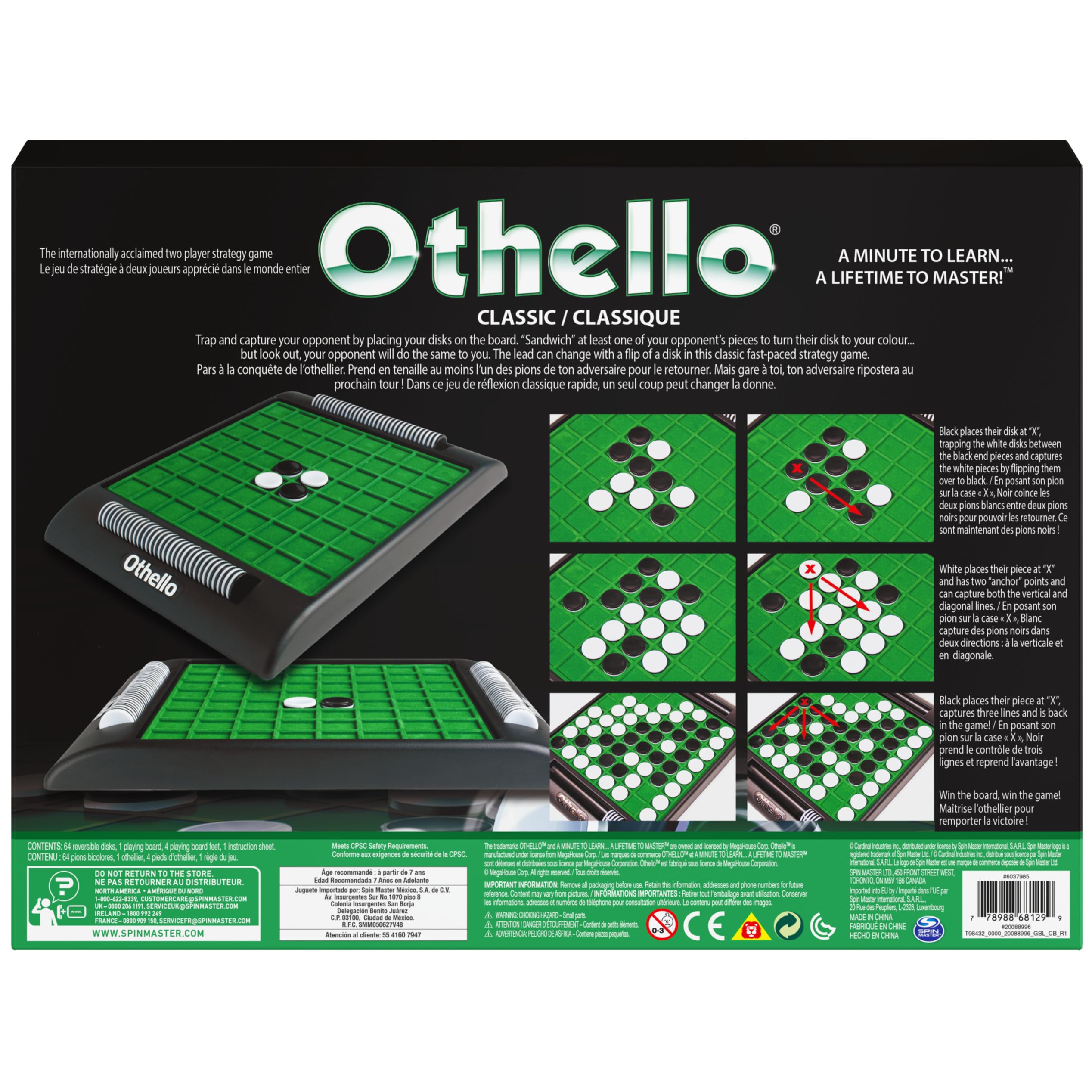 Foto 7 pulgar | Juego de Mesa Othello Spin Master 7+ Años - Venta Internacional