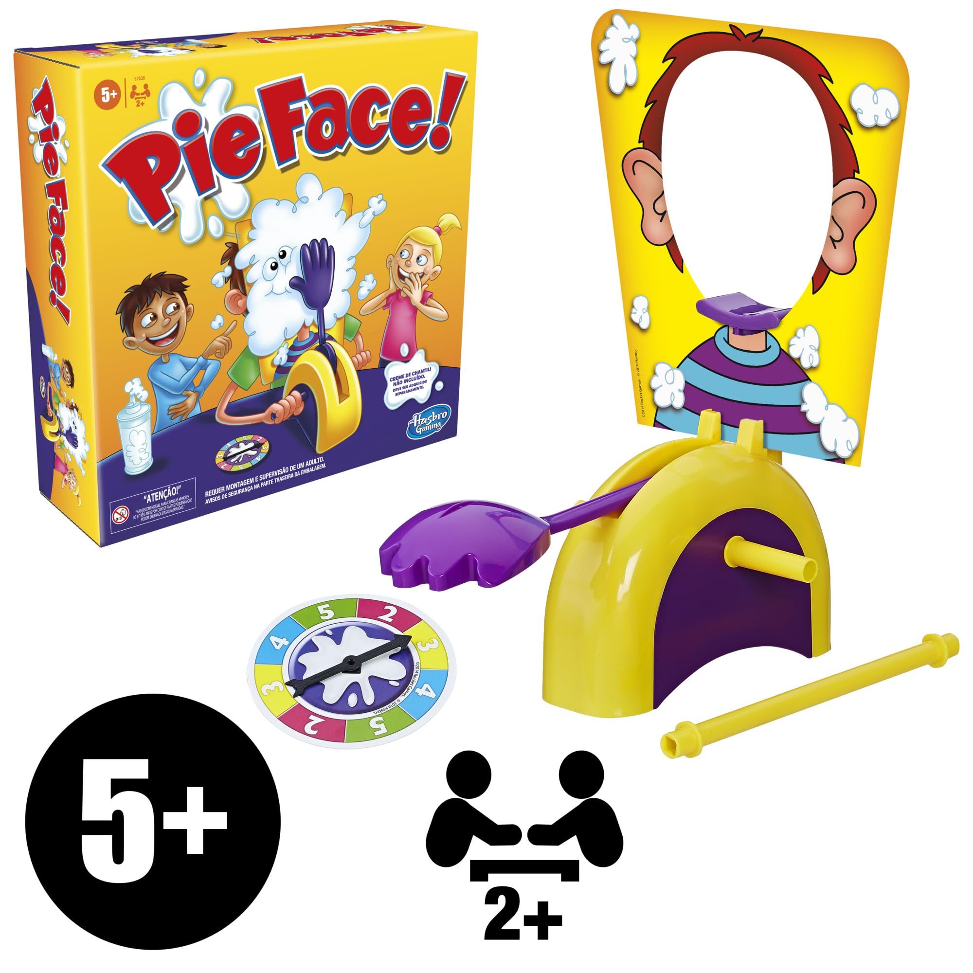Foto 8 pulgar | Juego De Mesa Hasbro Gaming Pie Face Whipped Cream Kids 5+ - Venta Internacional.