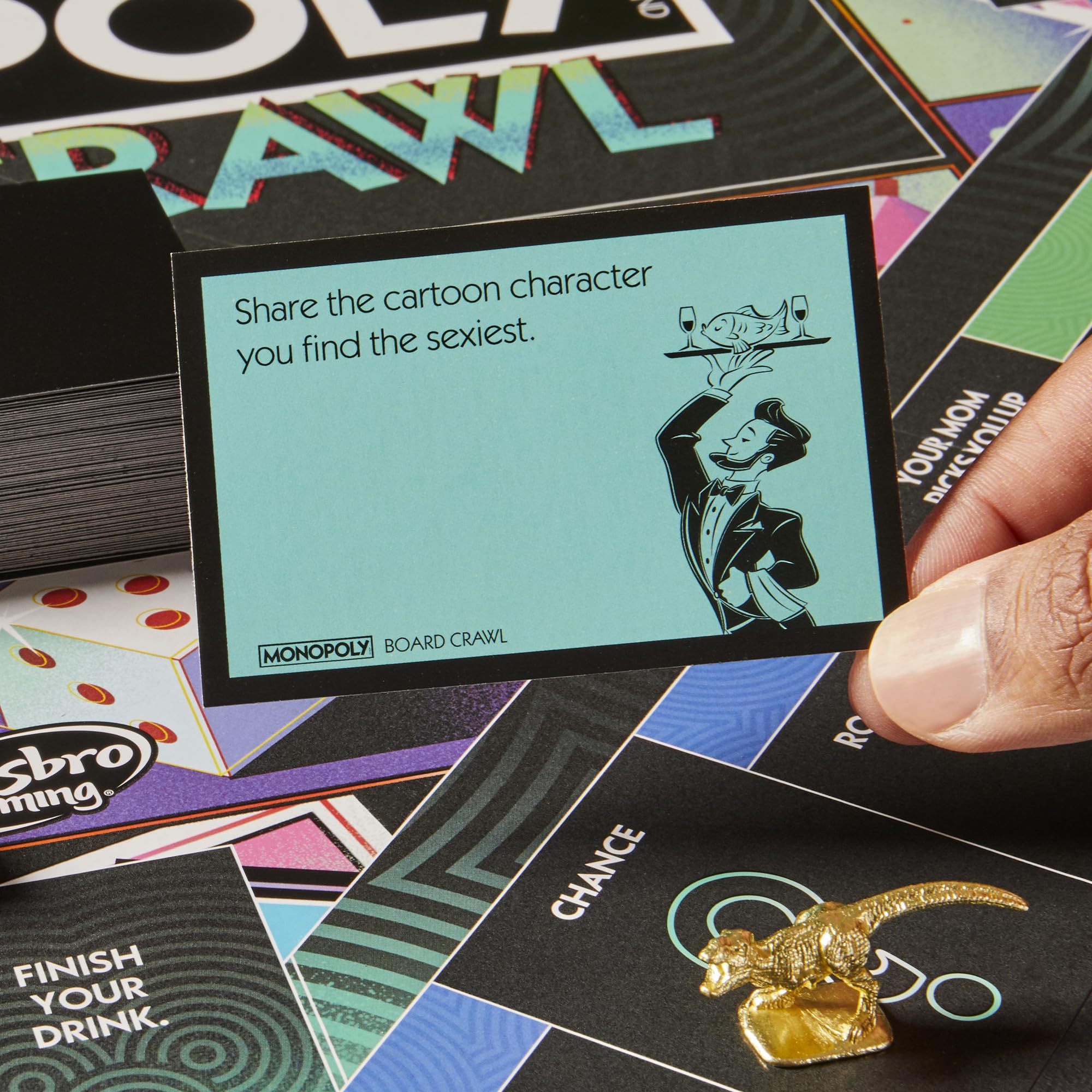 Foto 6 pulgar | Juego De Mesa Monopoly Board Crawl Drinking Game Para 21 O Más De 2 A 10 Jugadores - Venta Internacional.