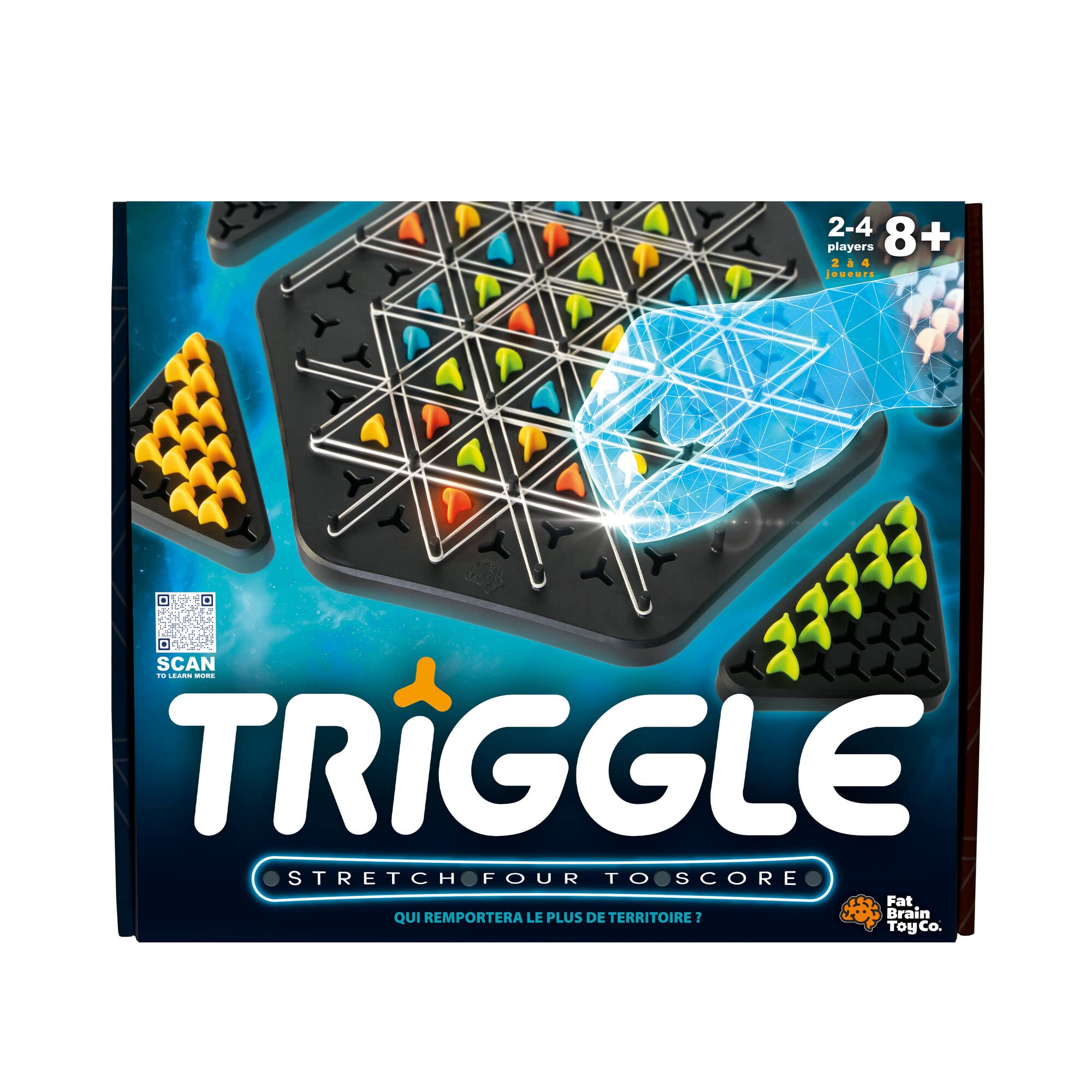 Juego De Mesa Fat Brain Toys Triggle Stretch Four To Score - Venta Internacional.