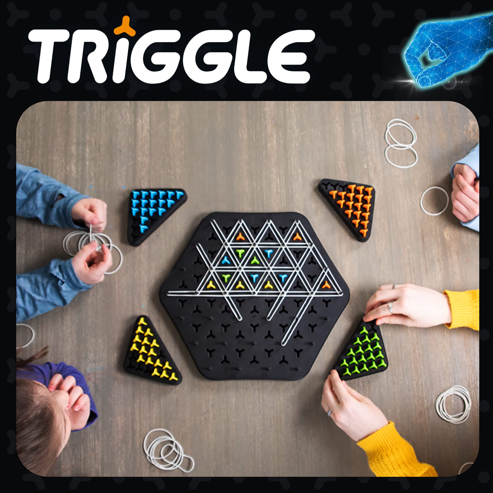 Foto 6 pulgar | Juego De Mesa Fat Brain Toys Triggle Stretch Four To Score - Venta Internacional.