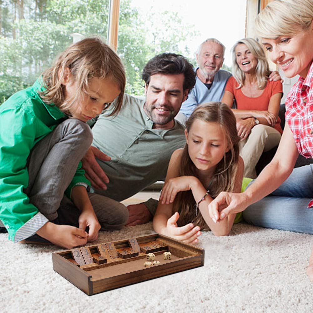 Foto 4 pulgar | Tabla De Madera Juegoal De Shut The Box Game Con 12 Números Para Niños - Venta Internacional.