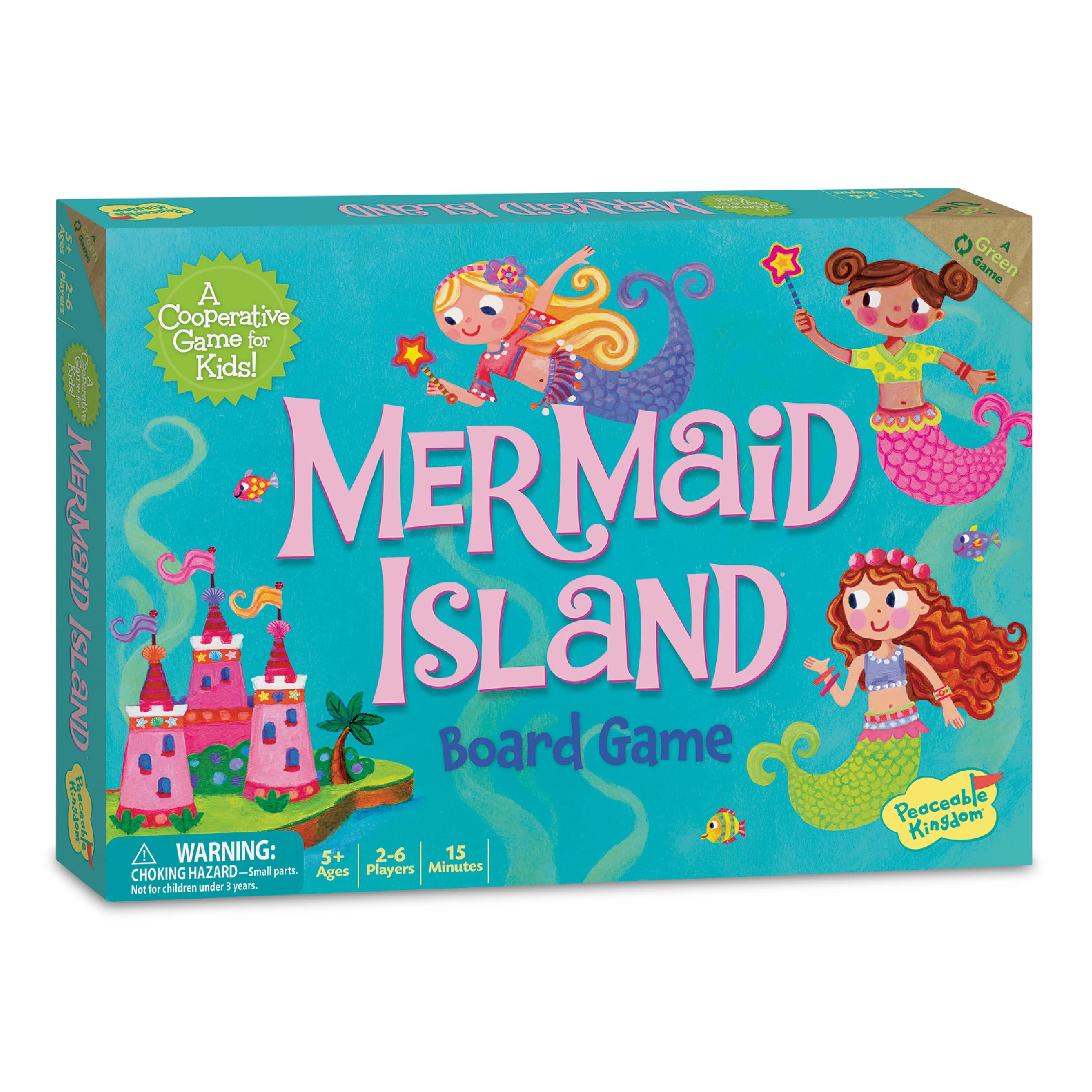 Foto 2 pulgar | Juego De Mesa Peaceable Kingdom Mermaid Island Para Niños Mayores De 5 Años - Venta Internacional.