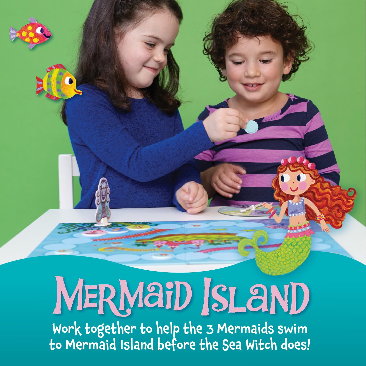 Foto 3 pulgar | Juego De Mesa Peaceable Kingdom Mermaid Island Para Niños Mayores De 5 Años - Venta Internacional.