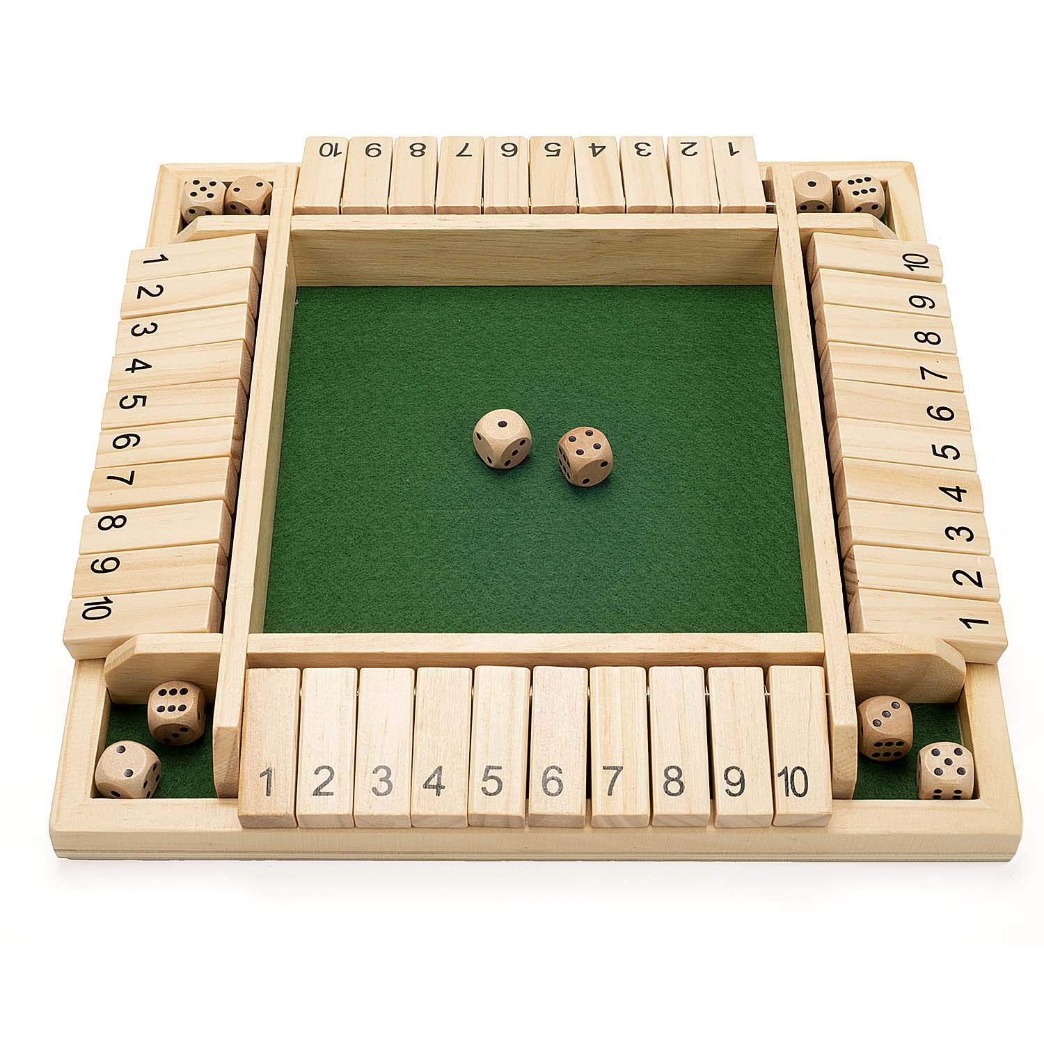 Foto 3 pulgar | Juego Shut The Box Amerous Para 4 Jugadores Con 12 Dados Para Toda La Familia - Venta Internacional.