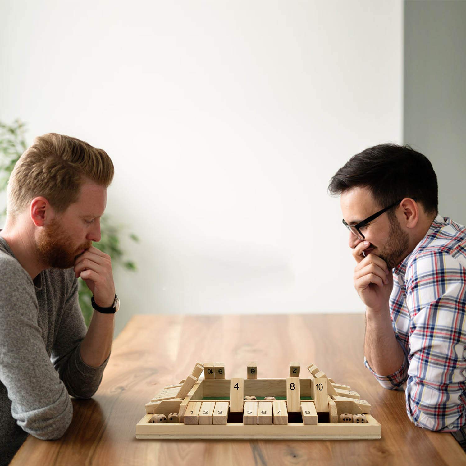 Foto 7 pulgar | Juego Shut The Box Amerous Para 4 Jugadores Con 12 Dados Para Toda La Familia - Venta Internacional.